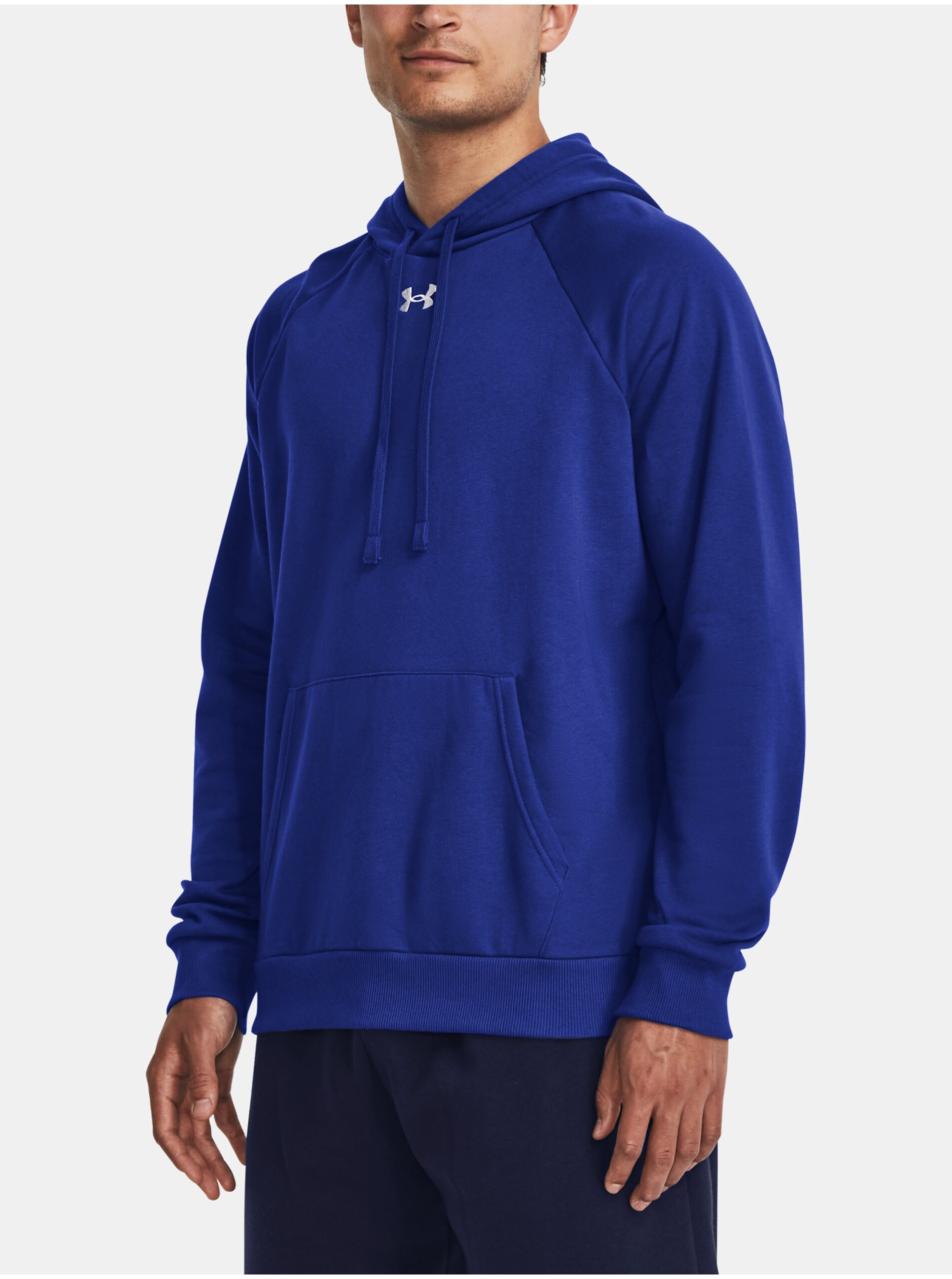 Levně Modrá mikina Under Armour UA Rival Fleece Hoodie