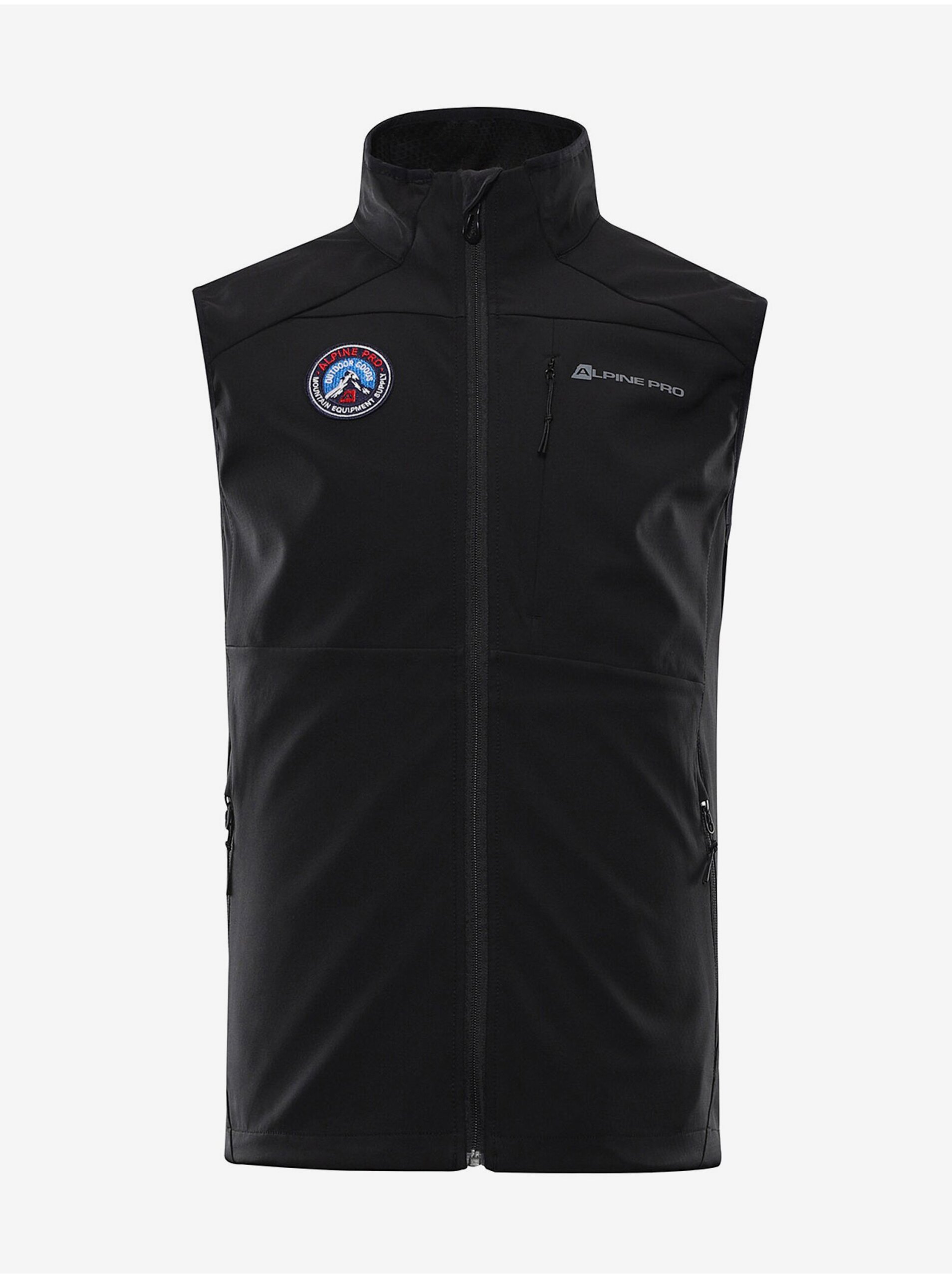 Černá pánská softshellová vesta ALPINE PRO WERS