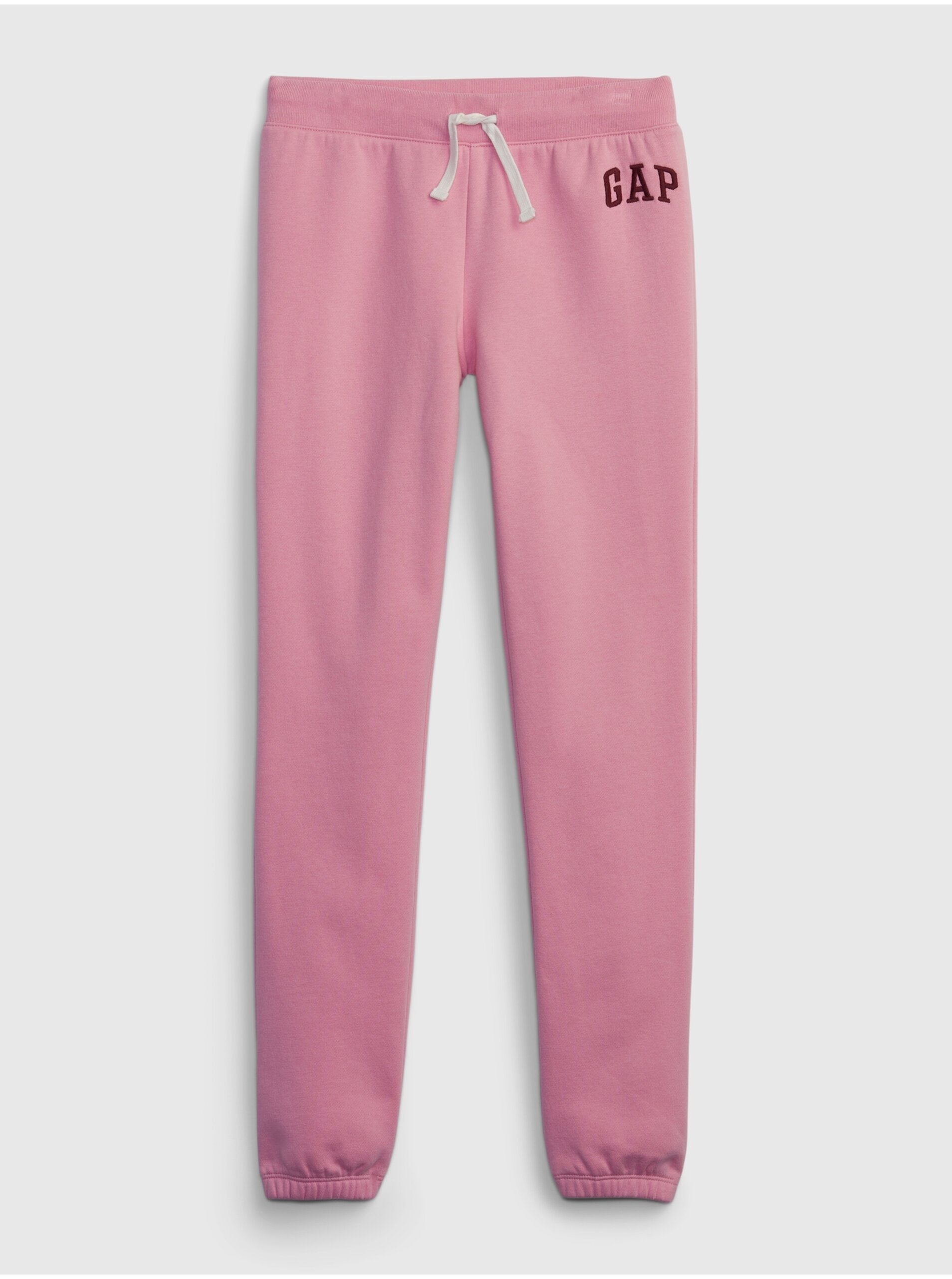 Lacno Ružové dievčenské tepláky s logom GAP