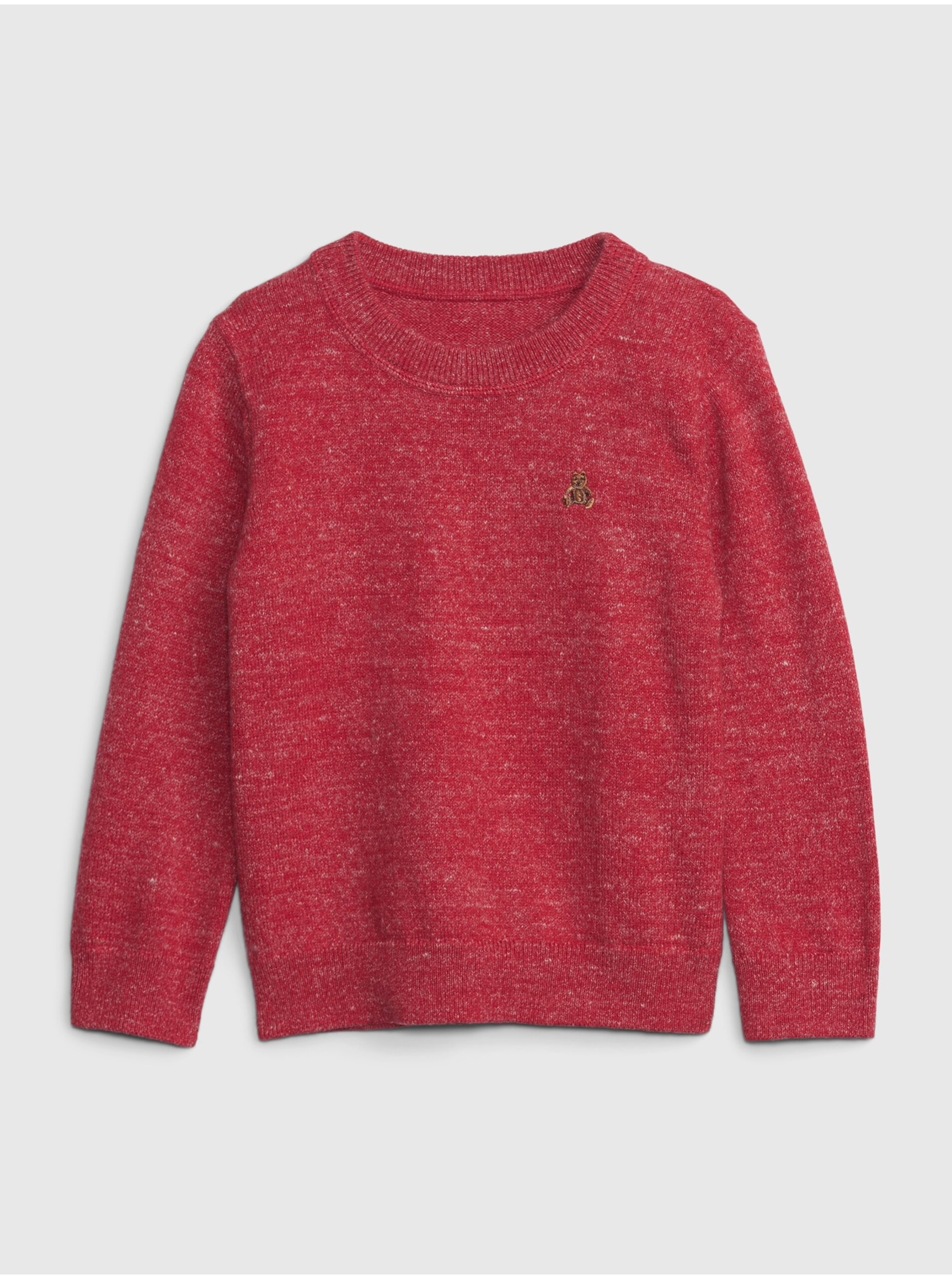 E-shop Červený dětský žíhaný svetr GAP Brannan