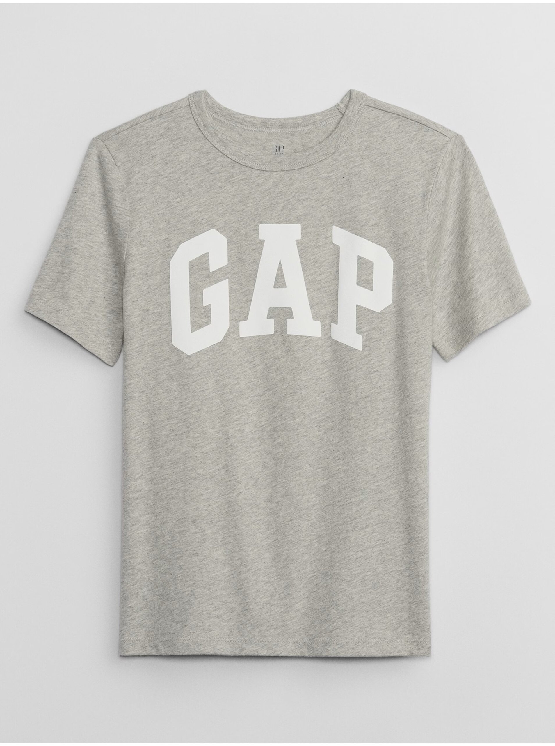 Lacno Šedé detské tričko s logom GAP
