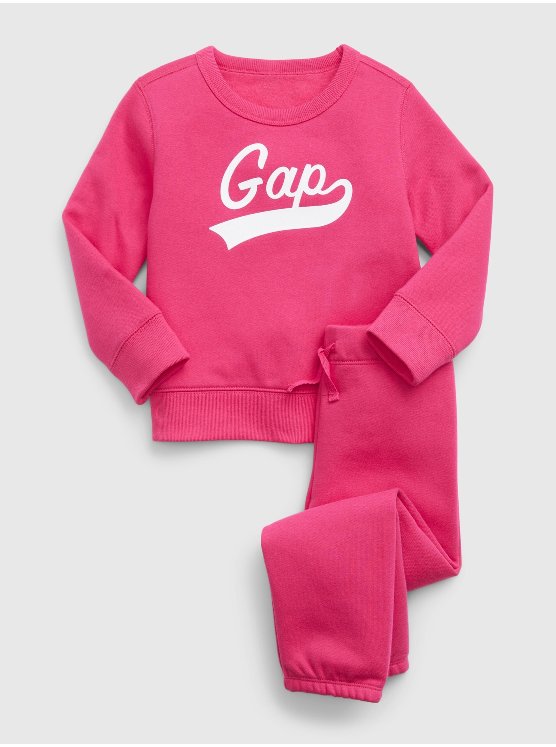 E-shop Tmavě růžová holčičí tepláková souprava GAP