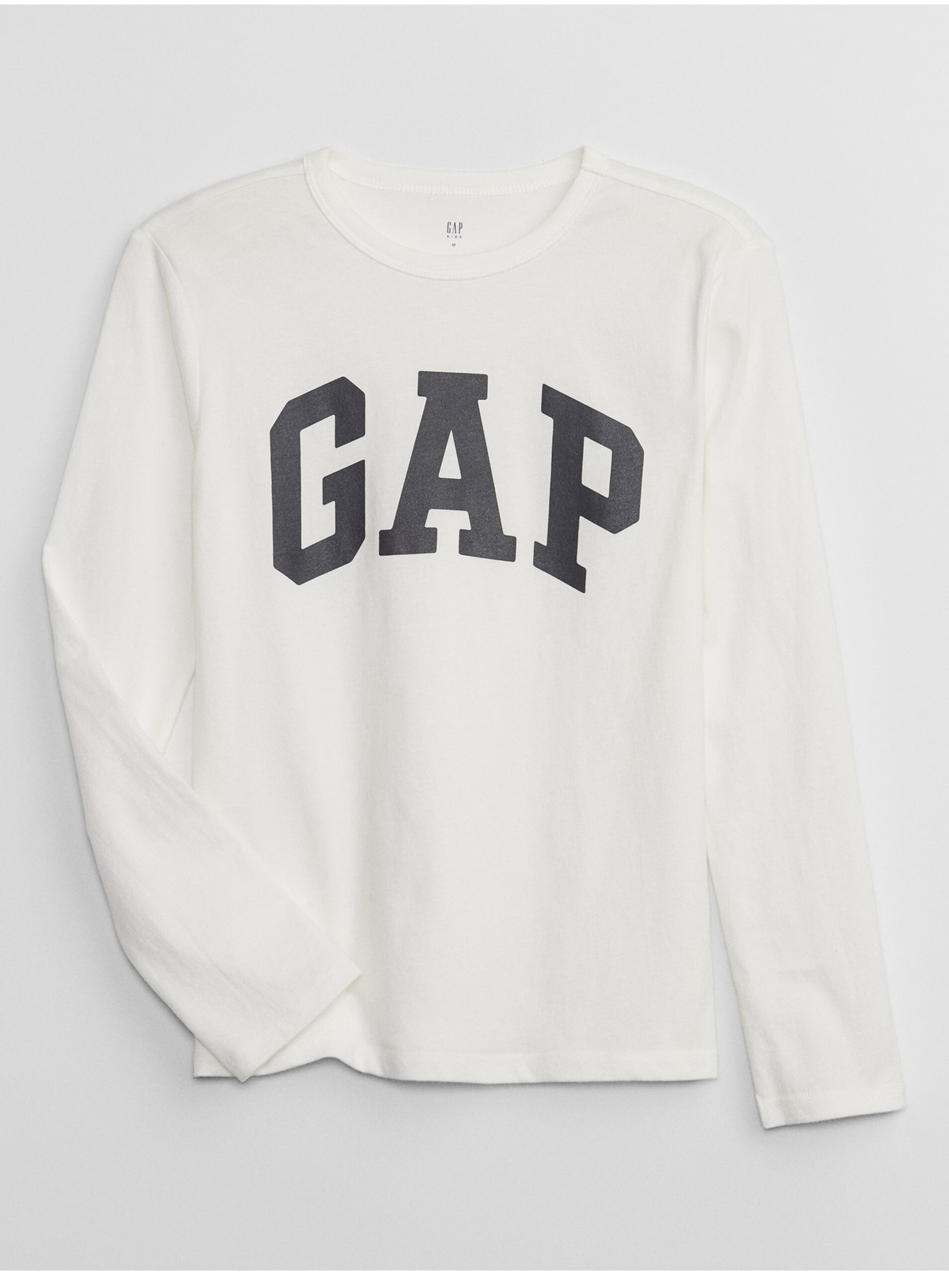E-shop Bílé klučičí tričko s logem GAP