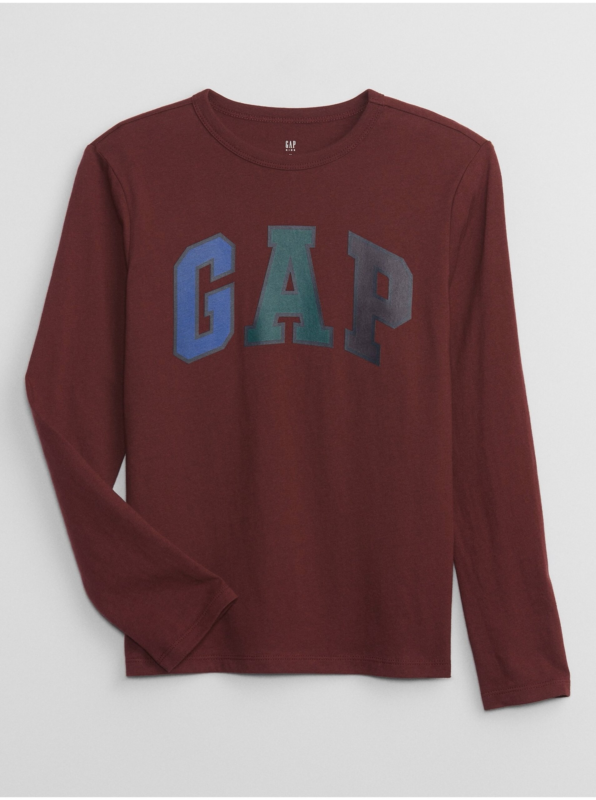 Lacno Bordové chlapčenské tričko s logom GAP