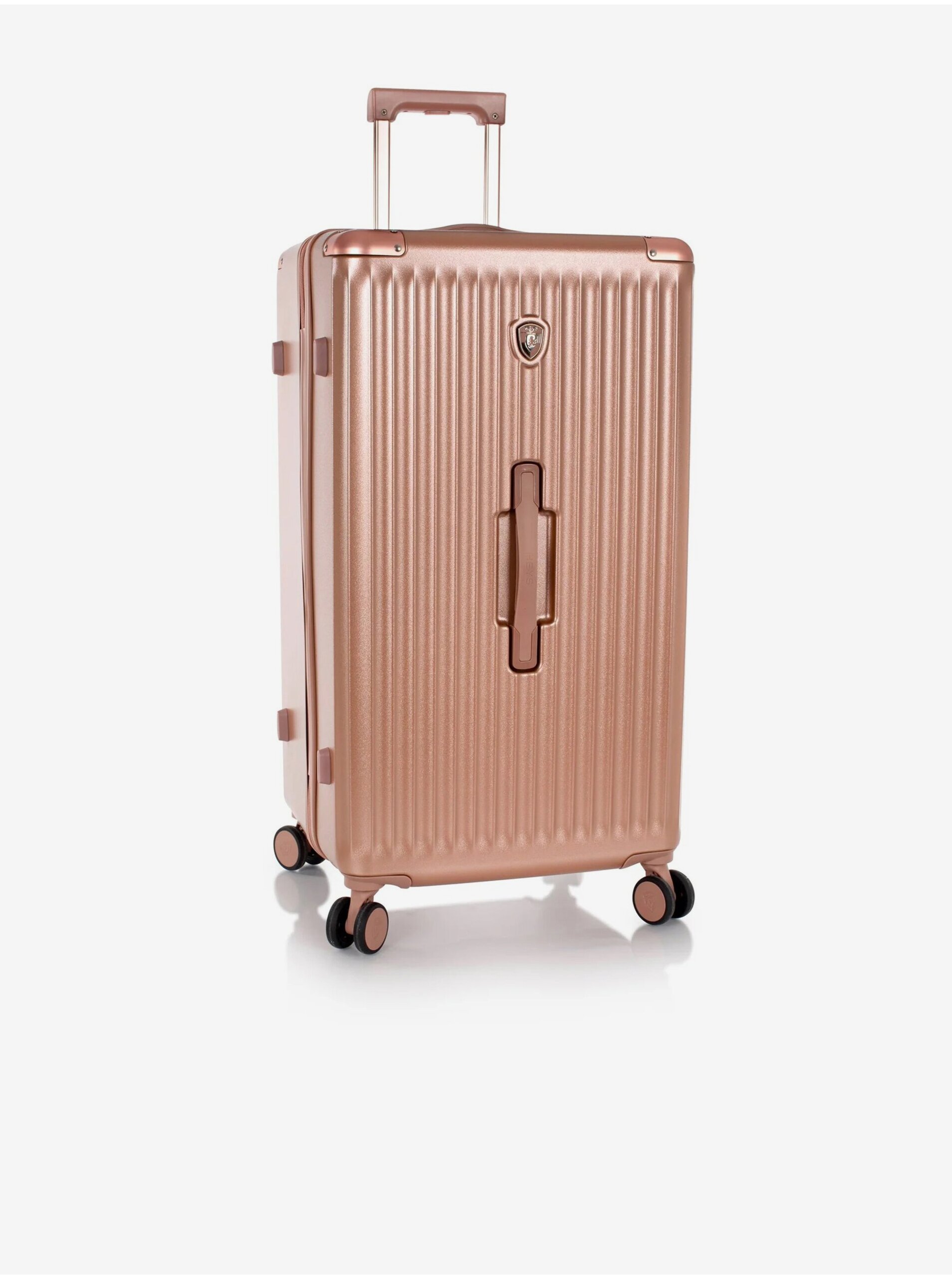 Levně Cestovní kufr v růžovozlaté barvě Heys Luxe L Trunk Rose Gold