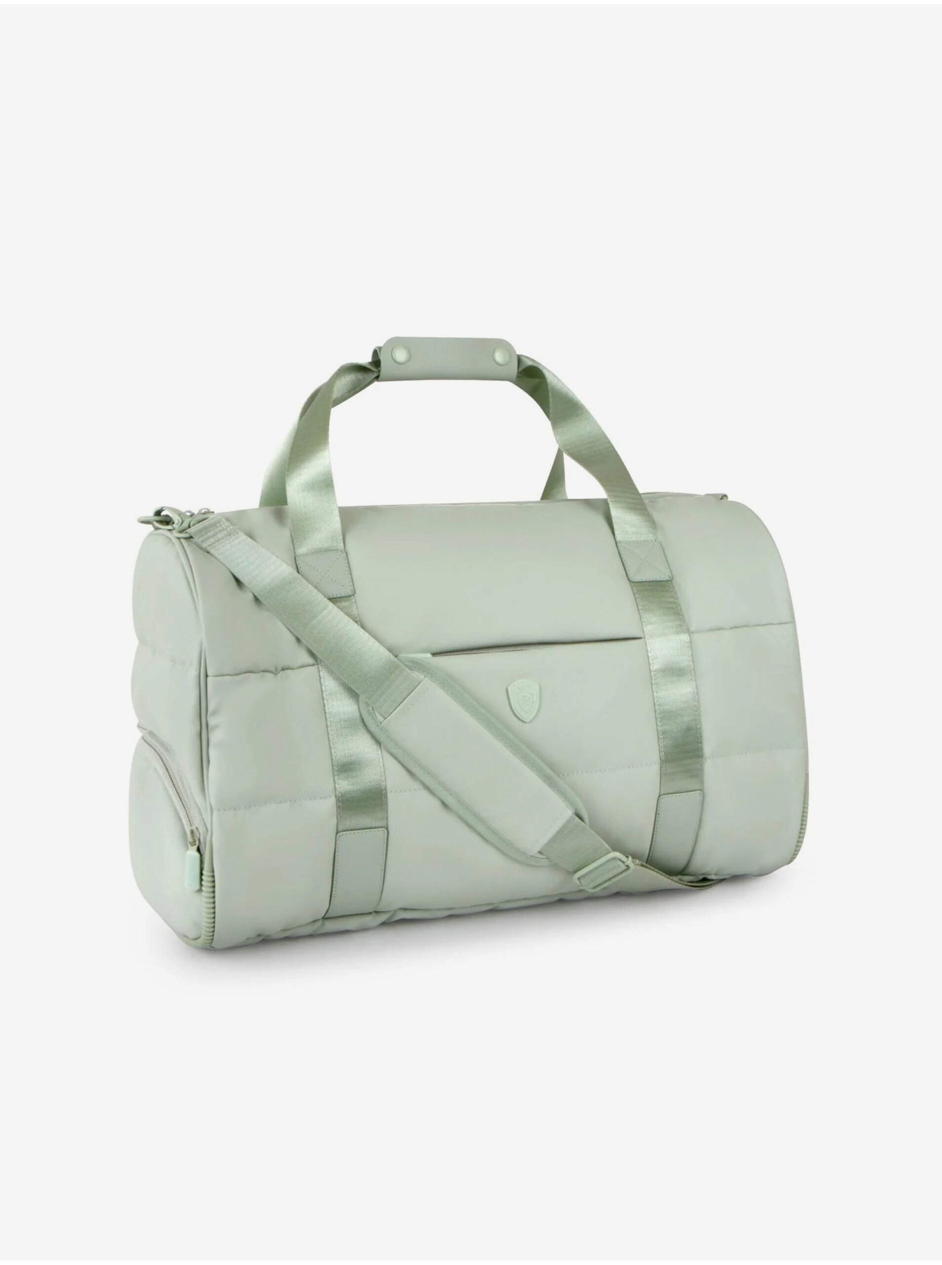 Mentolová unisex cestovní taška Heys Puffer Duffel Bag Sage Green
