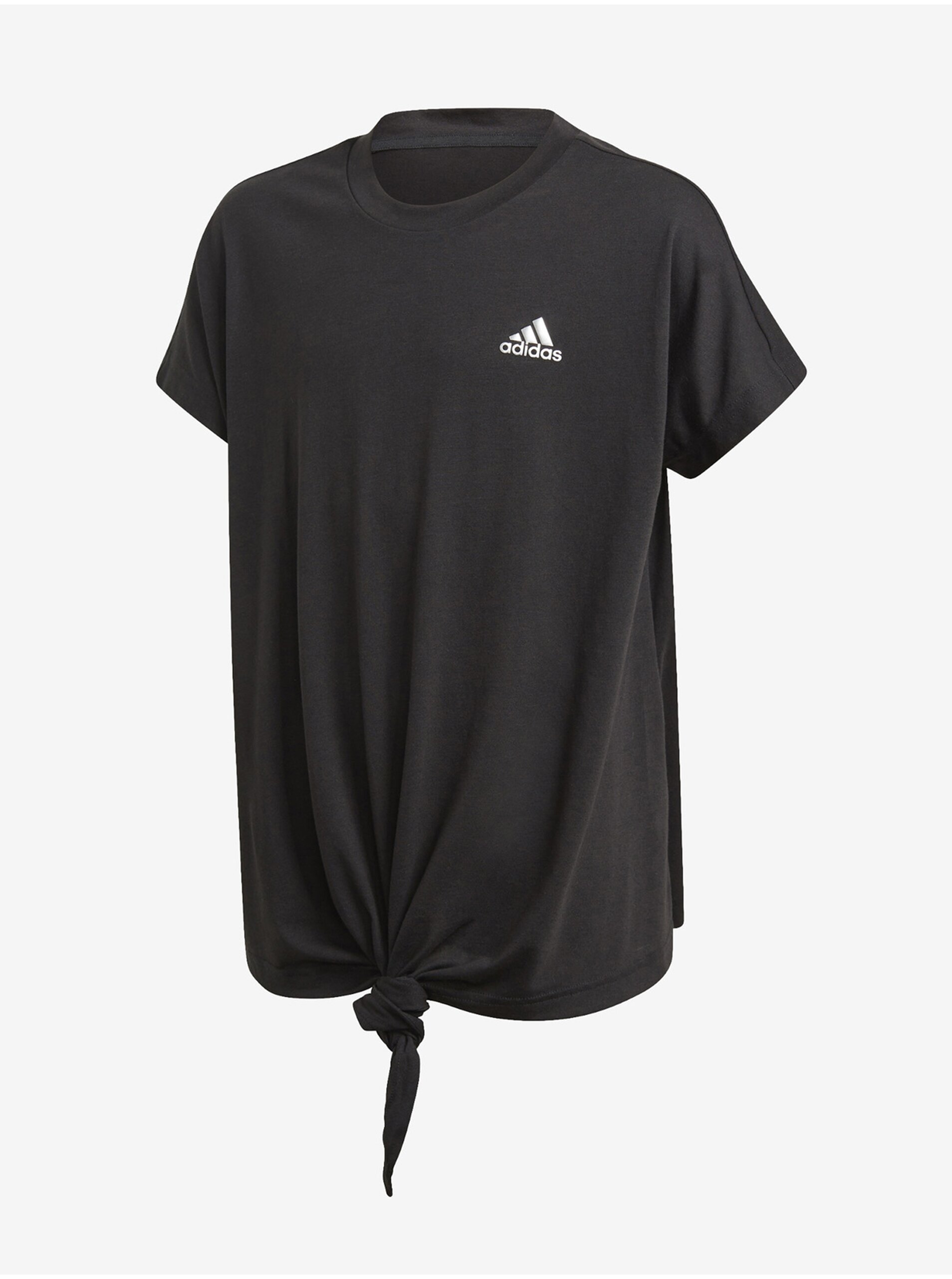 E-shop Čierne dievčenskú športové tričko adidas Performance Dance