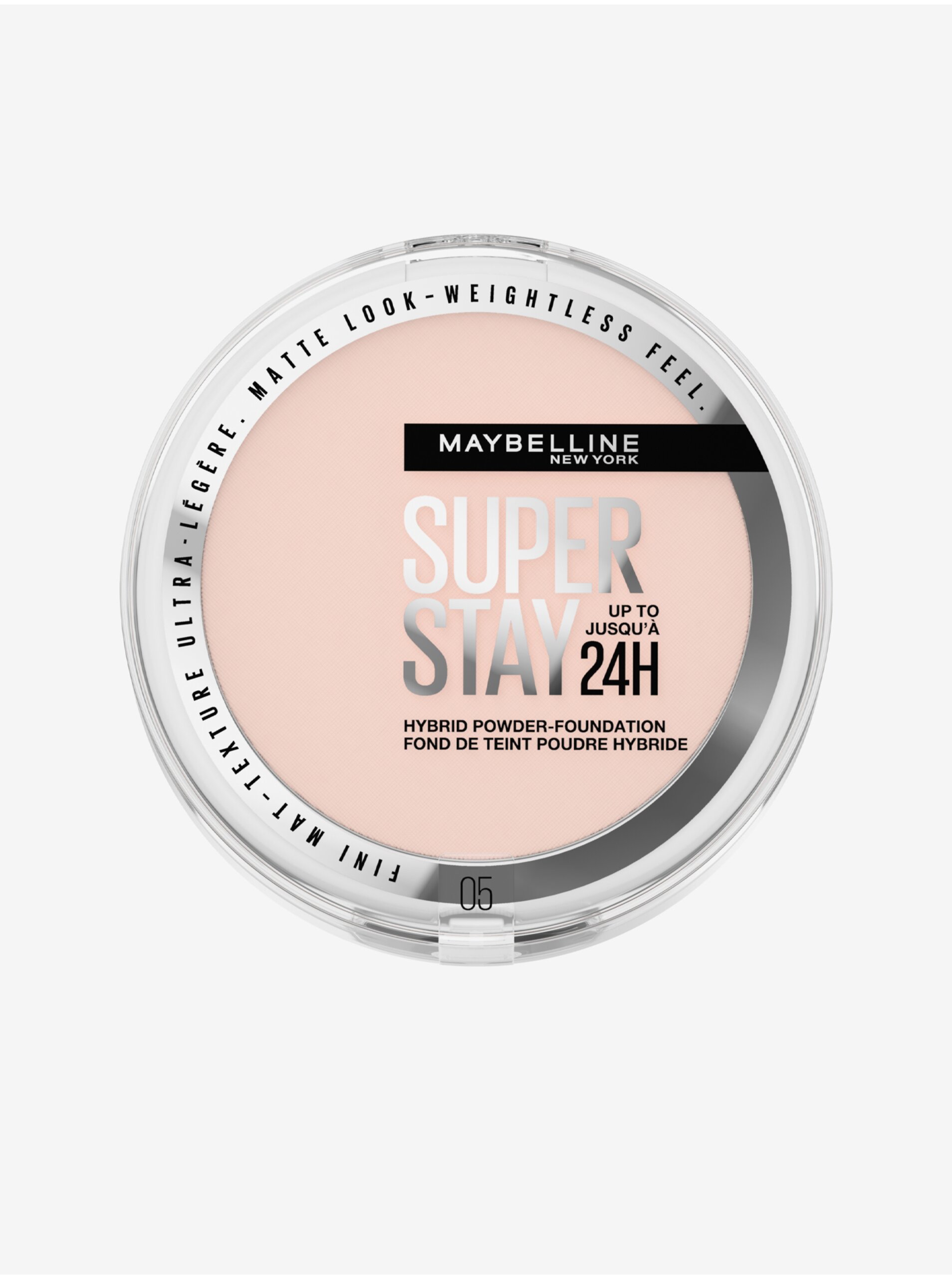Levně Kompaktní pudrový make-up pro matný vzhled Maybelline New York SuperStay 24H Hybrid Powder-Foundation 05 (9 g)
