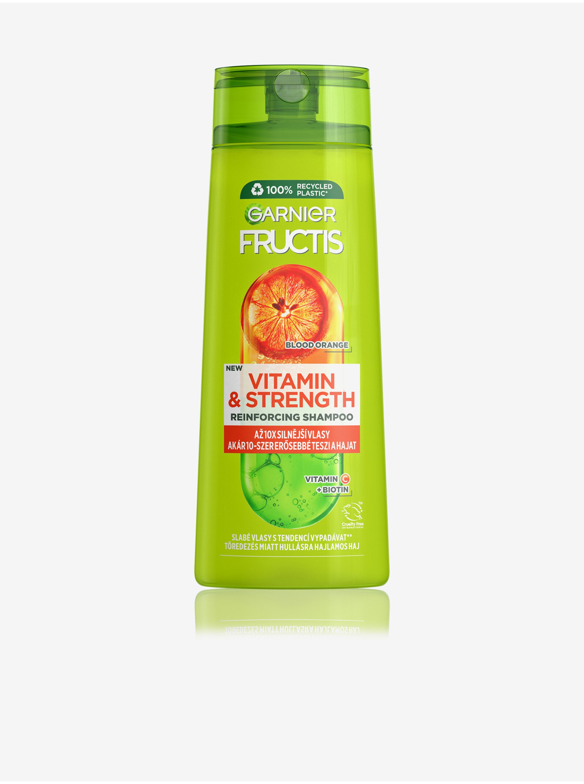 Levně Posilující šampon pro poškozené vlasy Garnier Fructis Vitamin & Strength (250 ml)