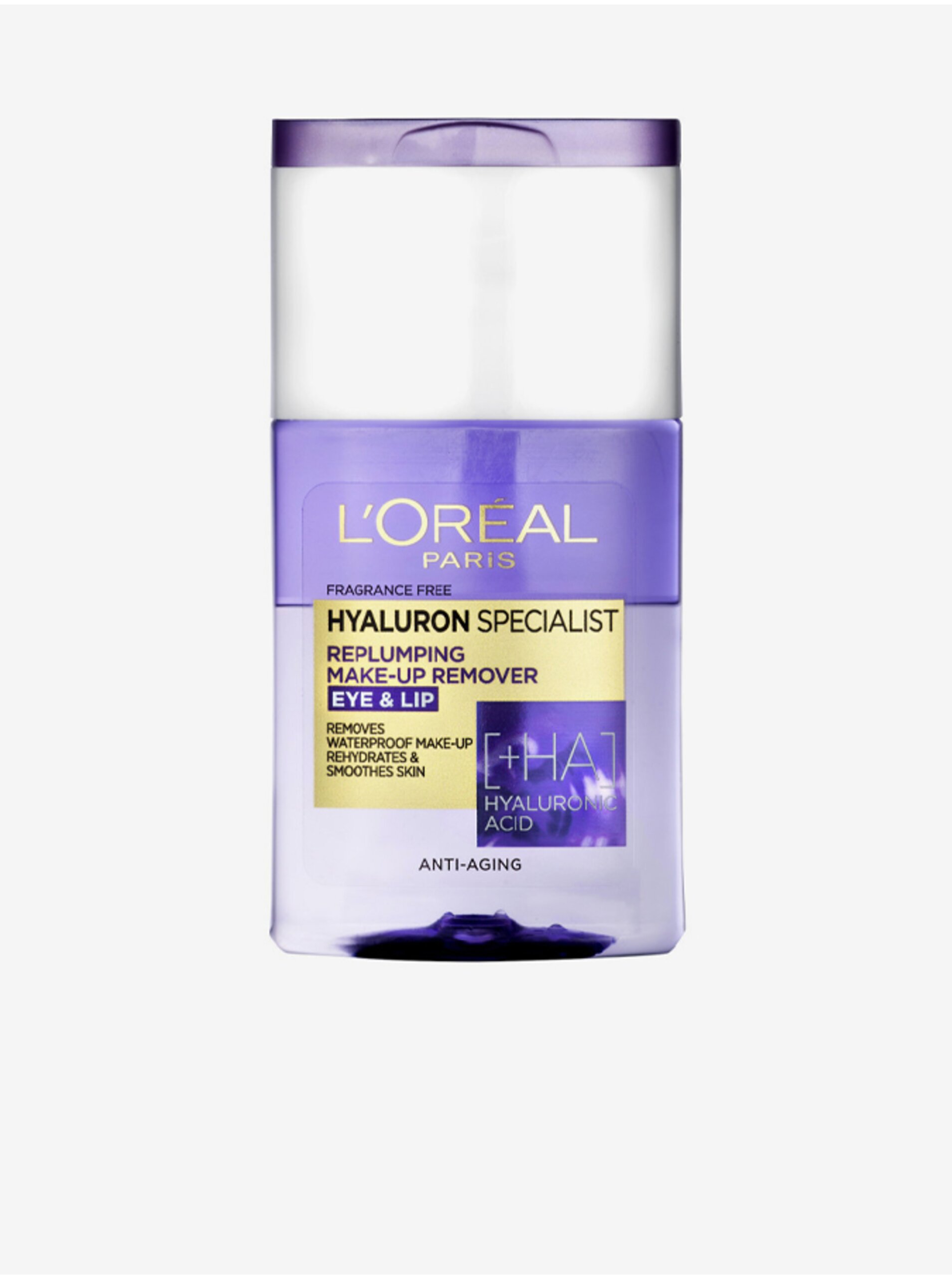 E-shop Dvoufázový odličovač očí a rtů L'Oréal Paris Hyaluron Specialist (125 ml)