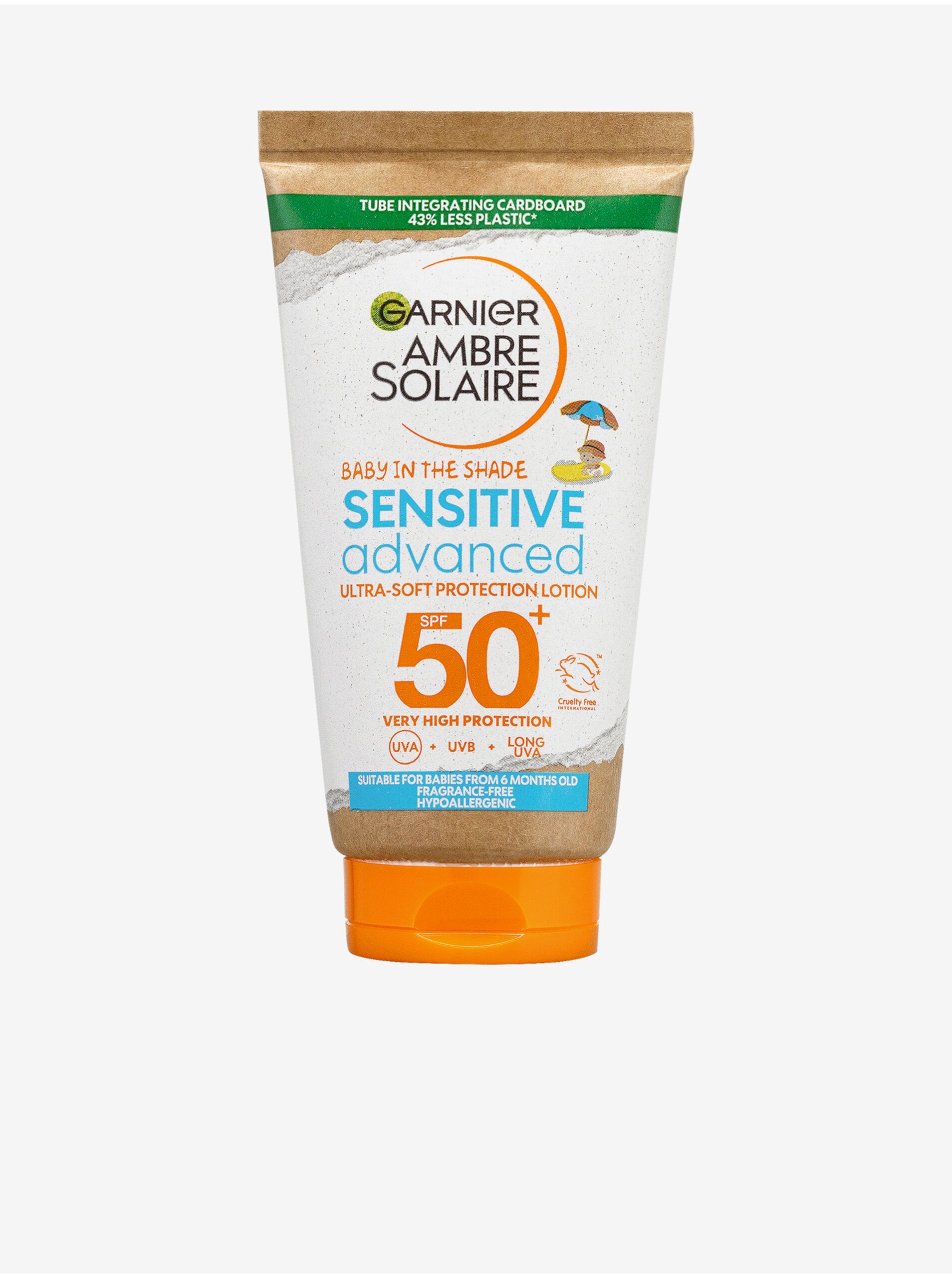 Levně Opalovací mléko pro děti Garnier Ambre Solaire Sensitive Advanced SPF 50+ (50 ml)
