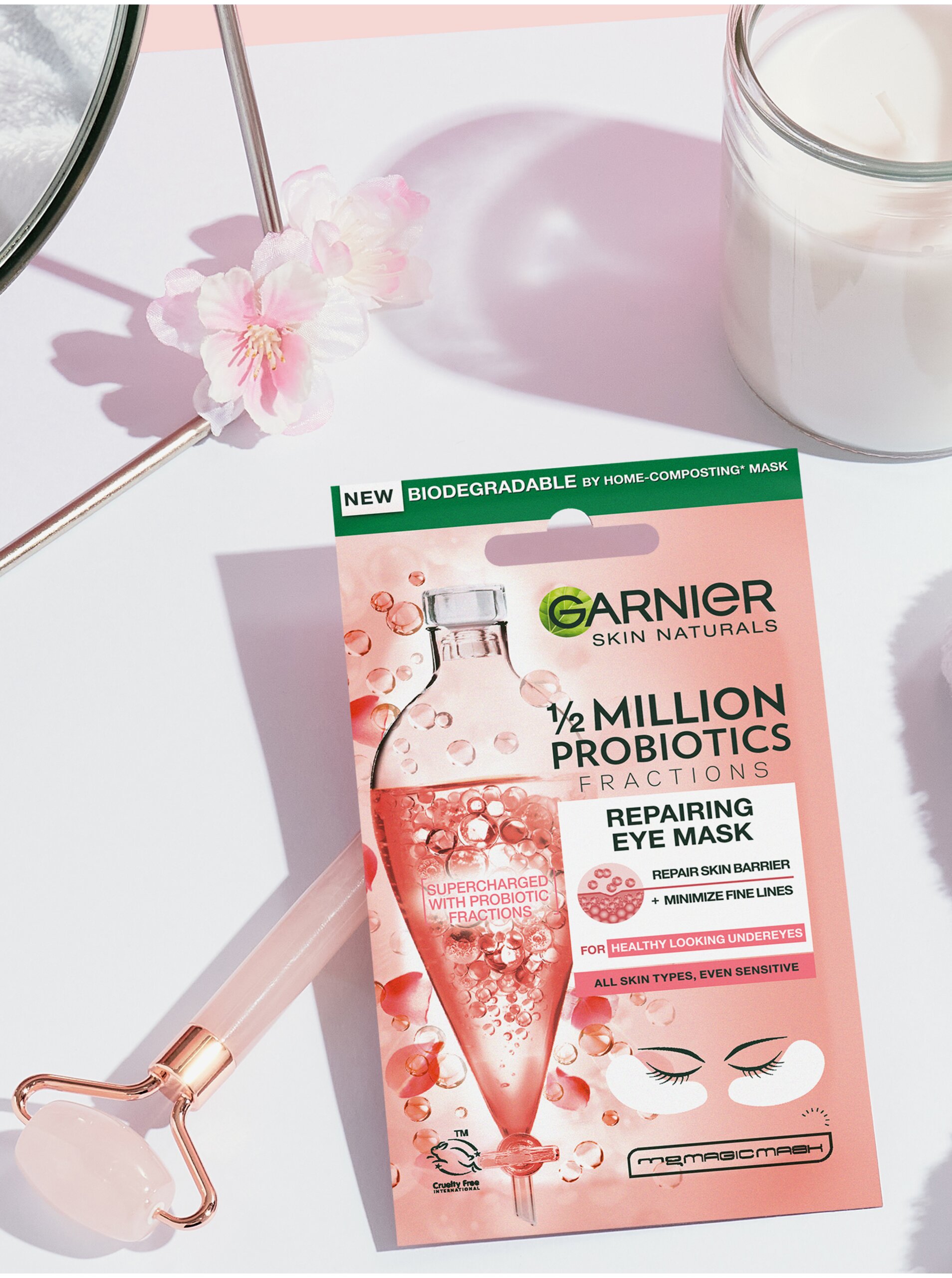 Levně Regenerační pleťová textilní maska s probiotickými frakcemi Garnier Skin Naturals (22 g)
