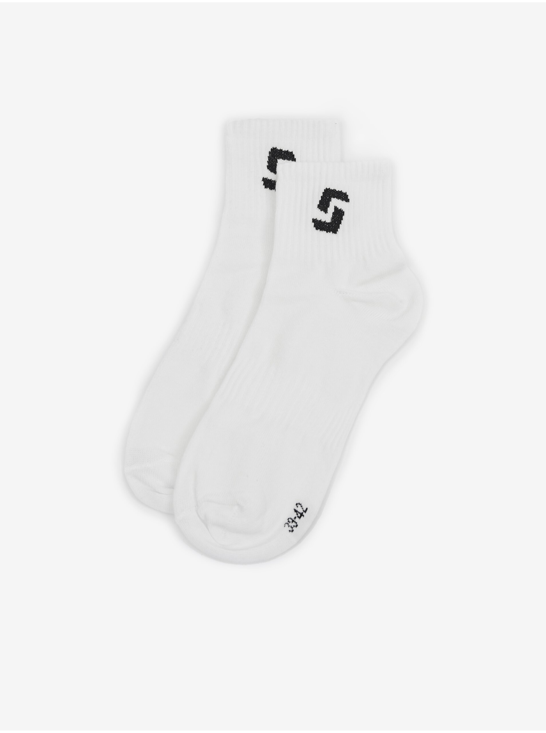 Levně Bílé ponožky SAM 73 Oamaru