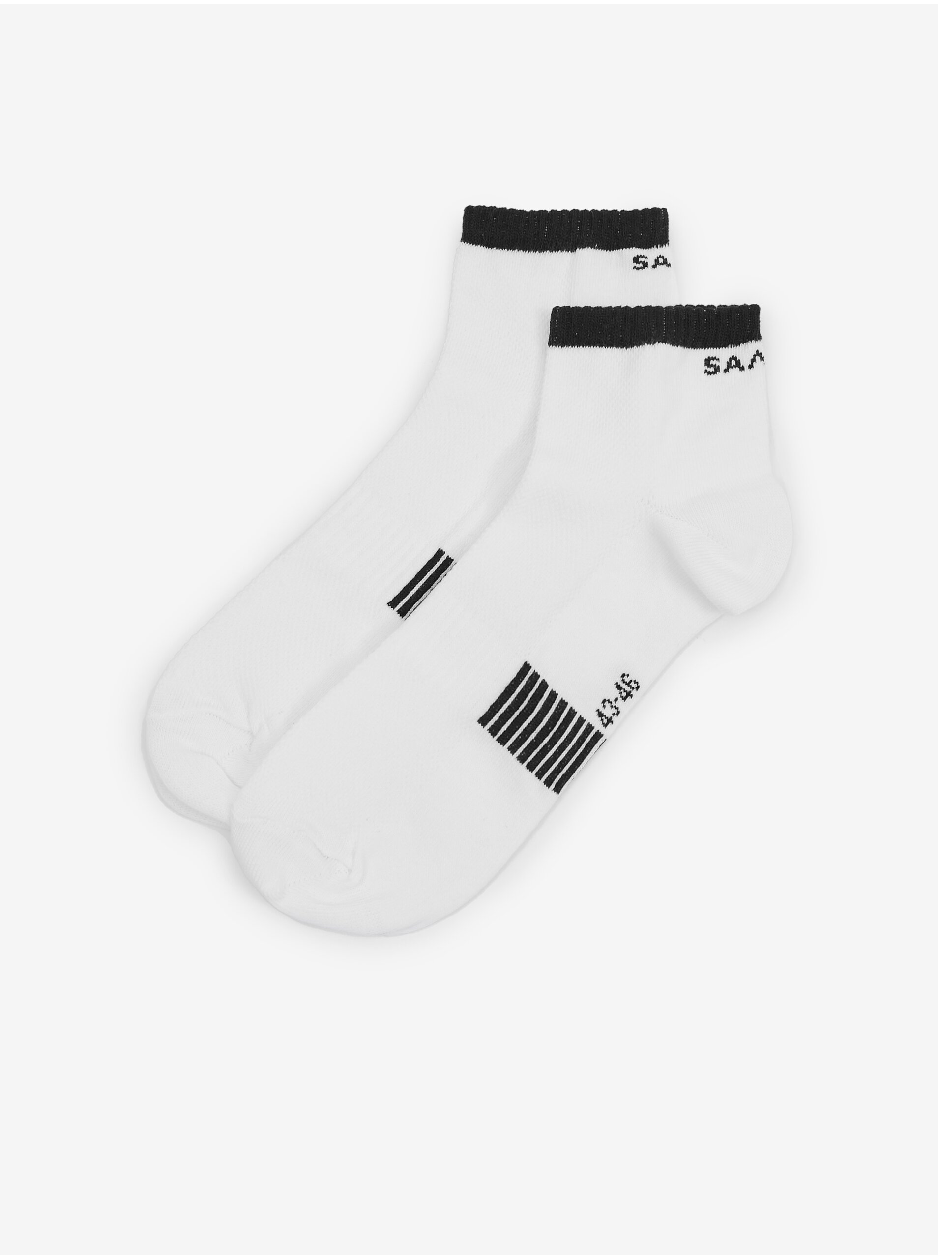 Lacno Čierno-biele pánske ponožky SAM 73 Napier