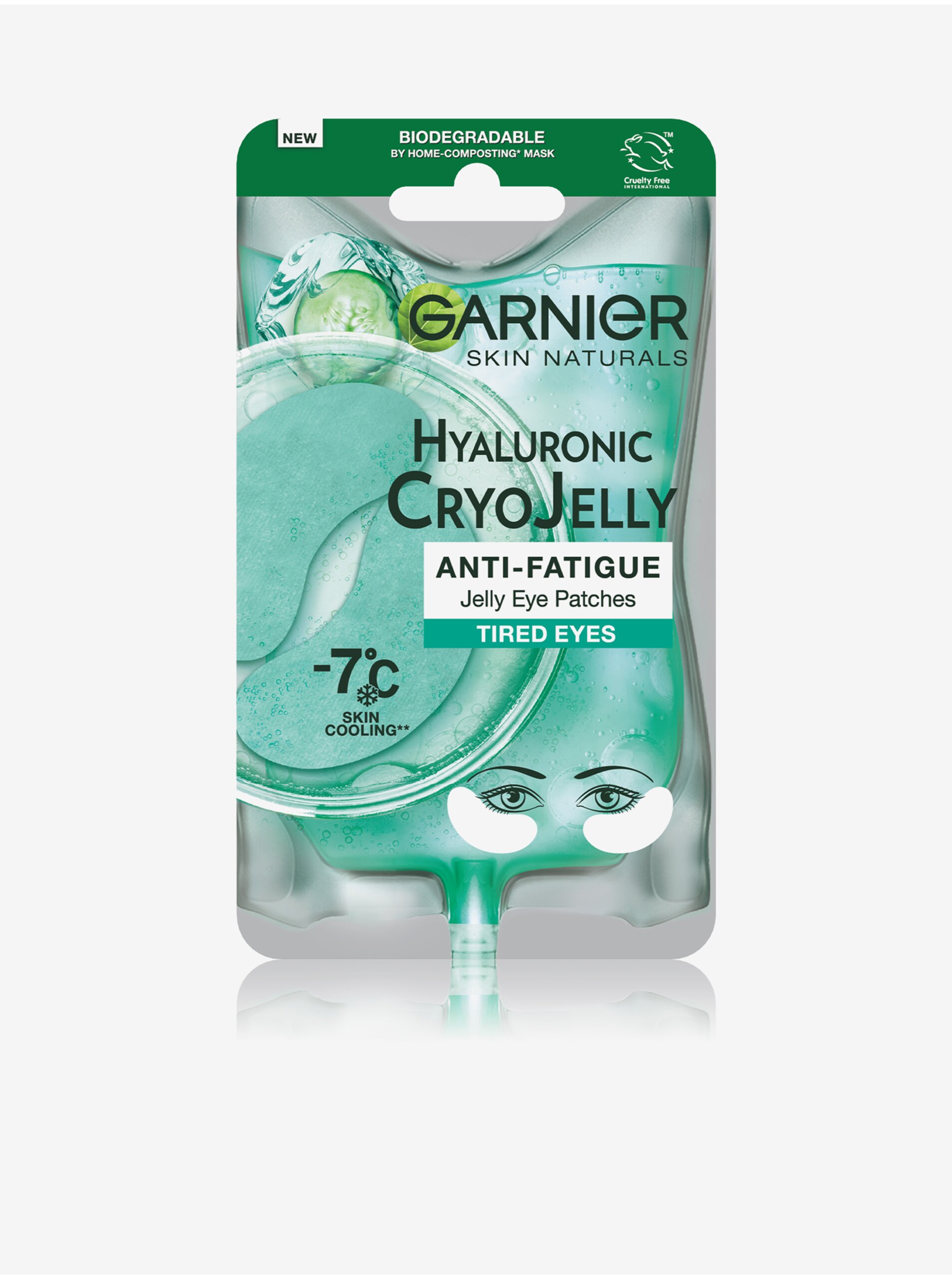 Levně Oční textilní maska s chladivým efektem -7 °C Garnier Skin Naturals Cryo Jelly (5 g)