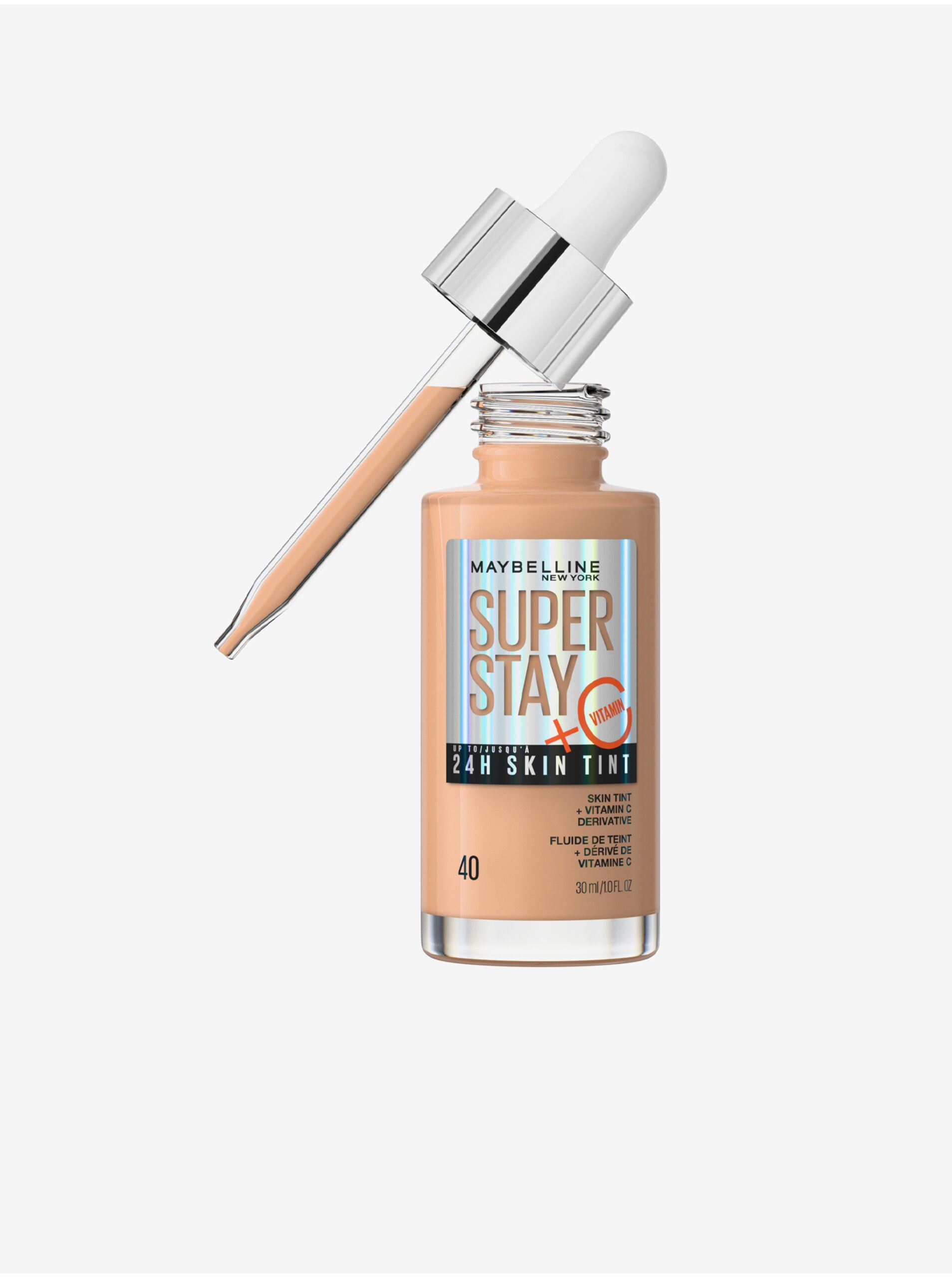 Levně Sérum pro sjednocení barevného tónu pleti Maybelline New York SuperStay Vitamin C Skin Tint 40 (30 ml)