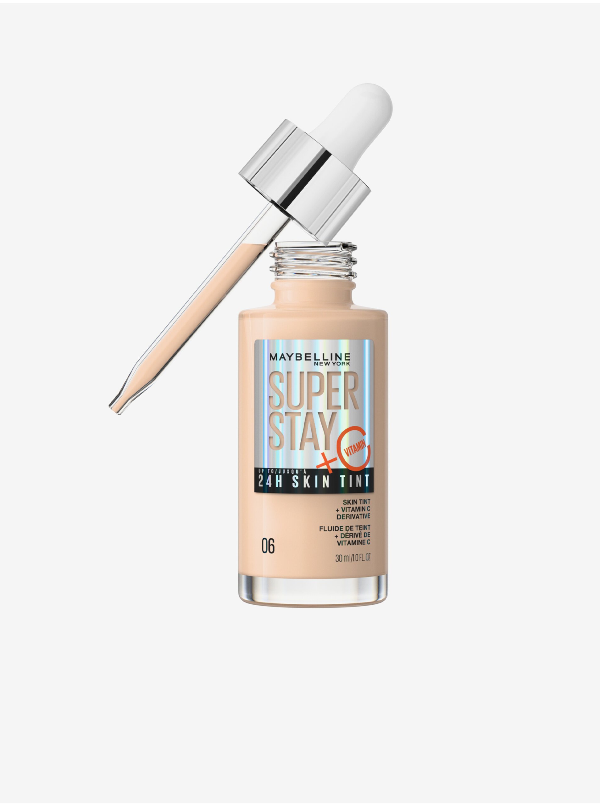 Levně Sérum pro sjednocení barevného tónu pleti Maybelline New York SuperStay Vitamin C Skin Tint 06 (30 ml)