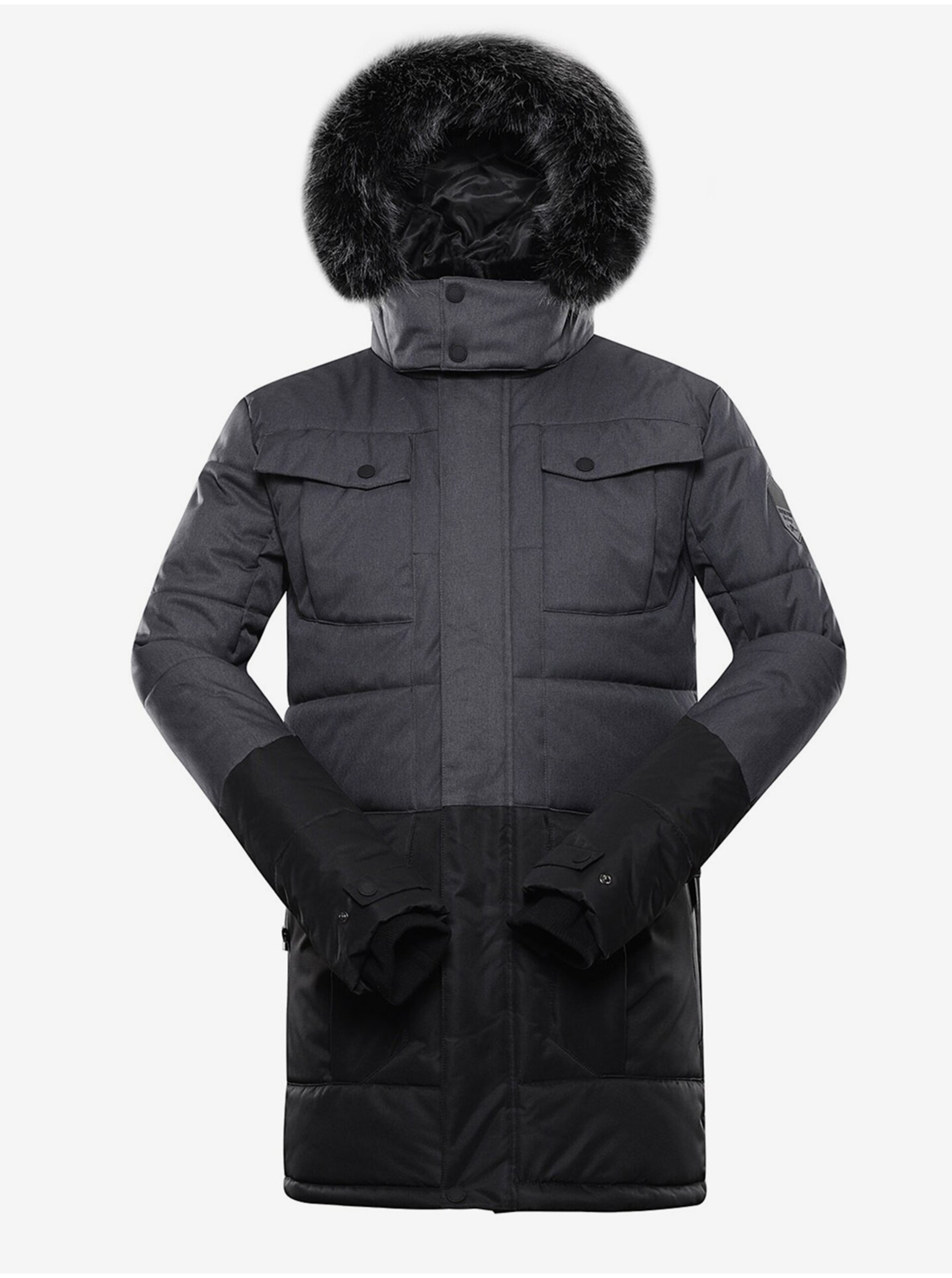 E-shop Černá pánská zimní bunda ALPINE PRO Egyp
