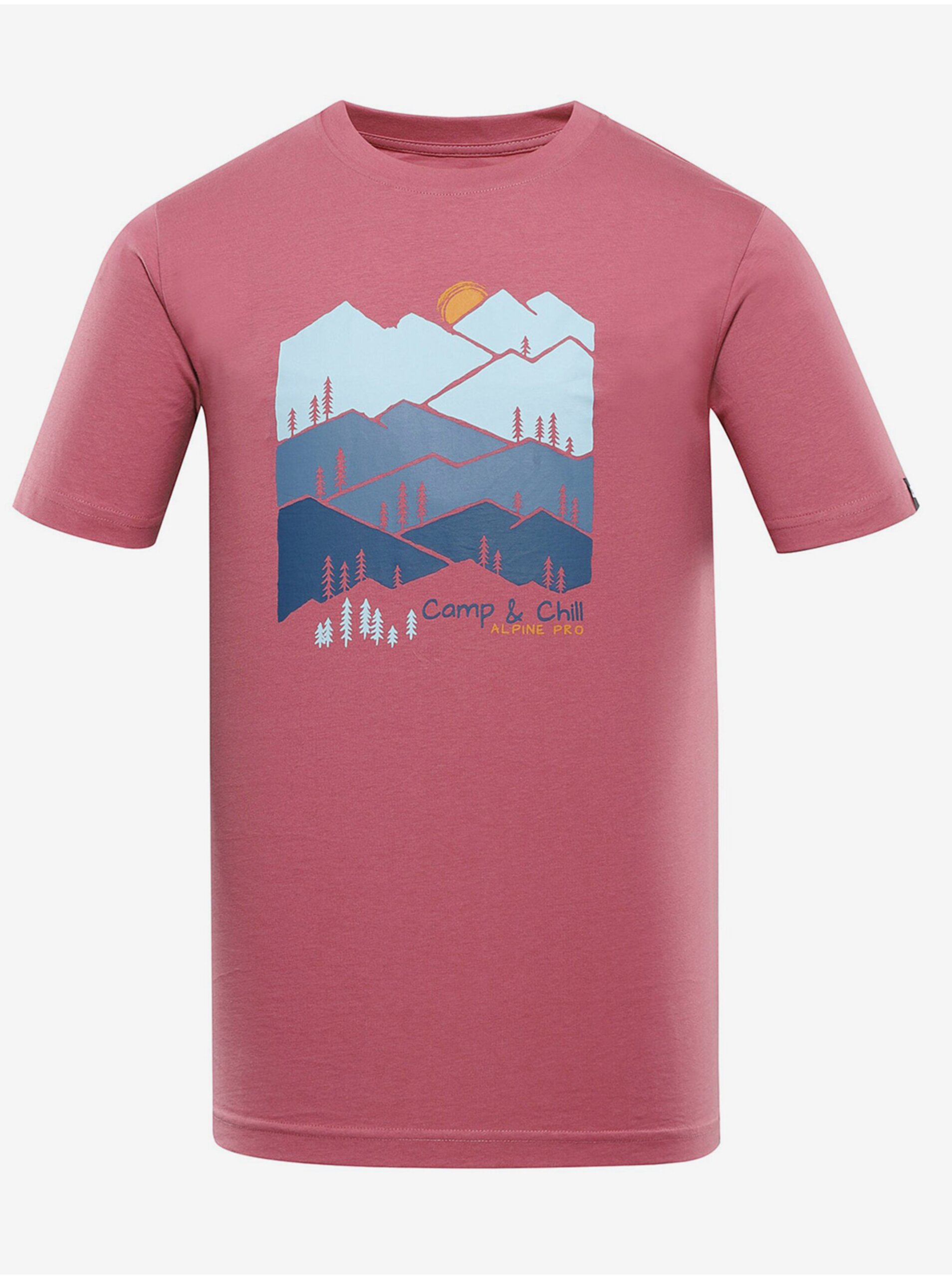 E-shop Starorůžové pánské tričko ALPINE PRO Ecc