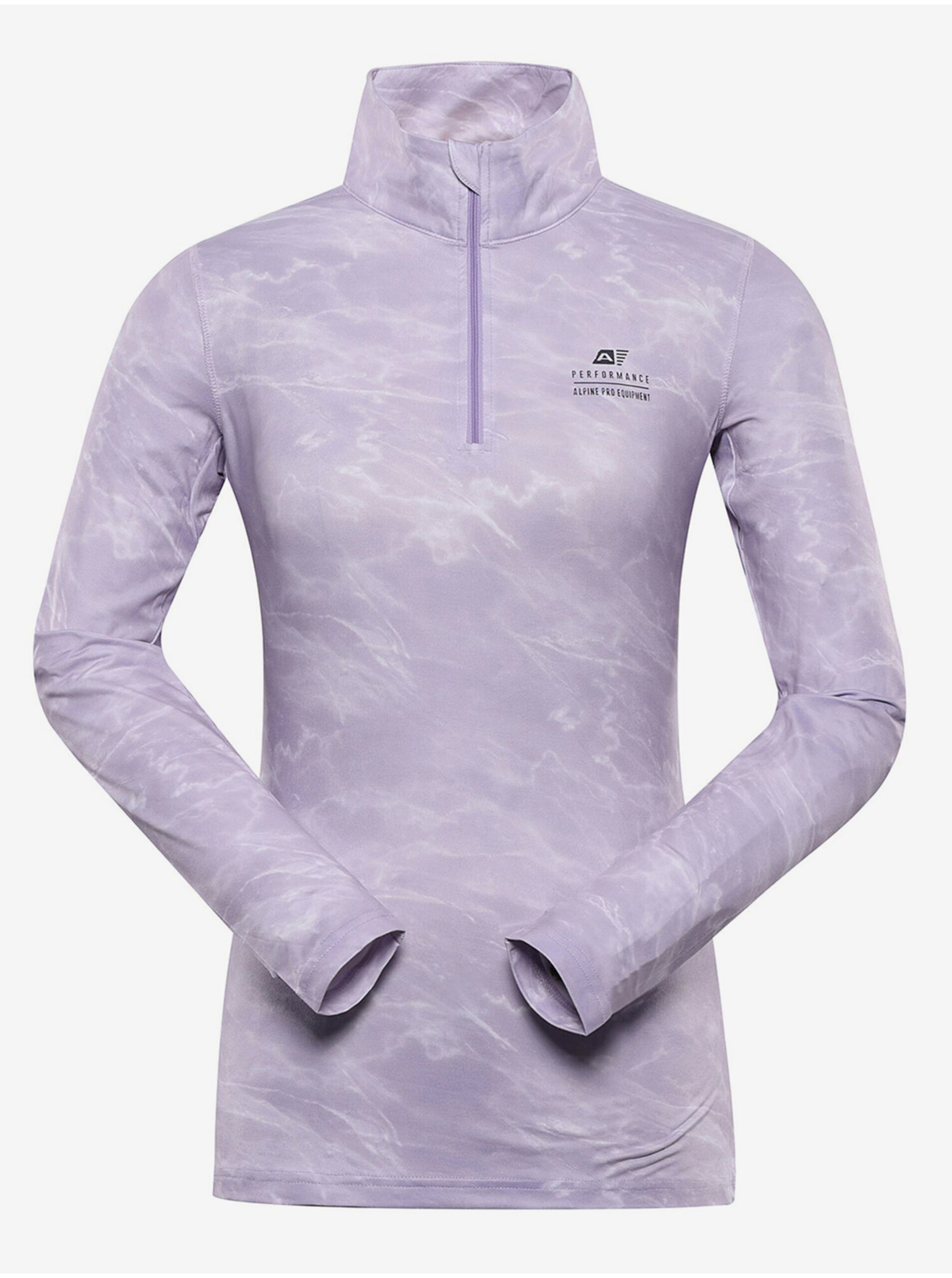 Lacno Svetlo fialové dámske funkčné tričko ALPINE PRO Stansa