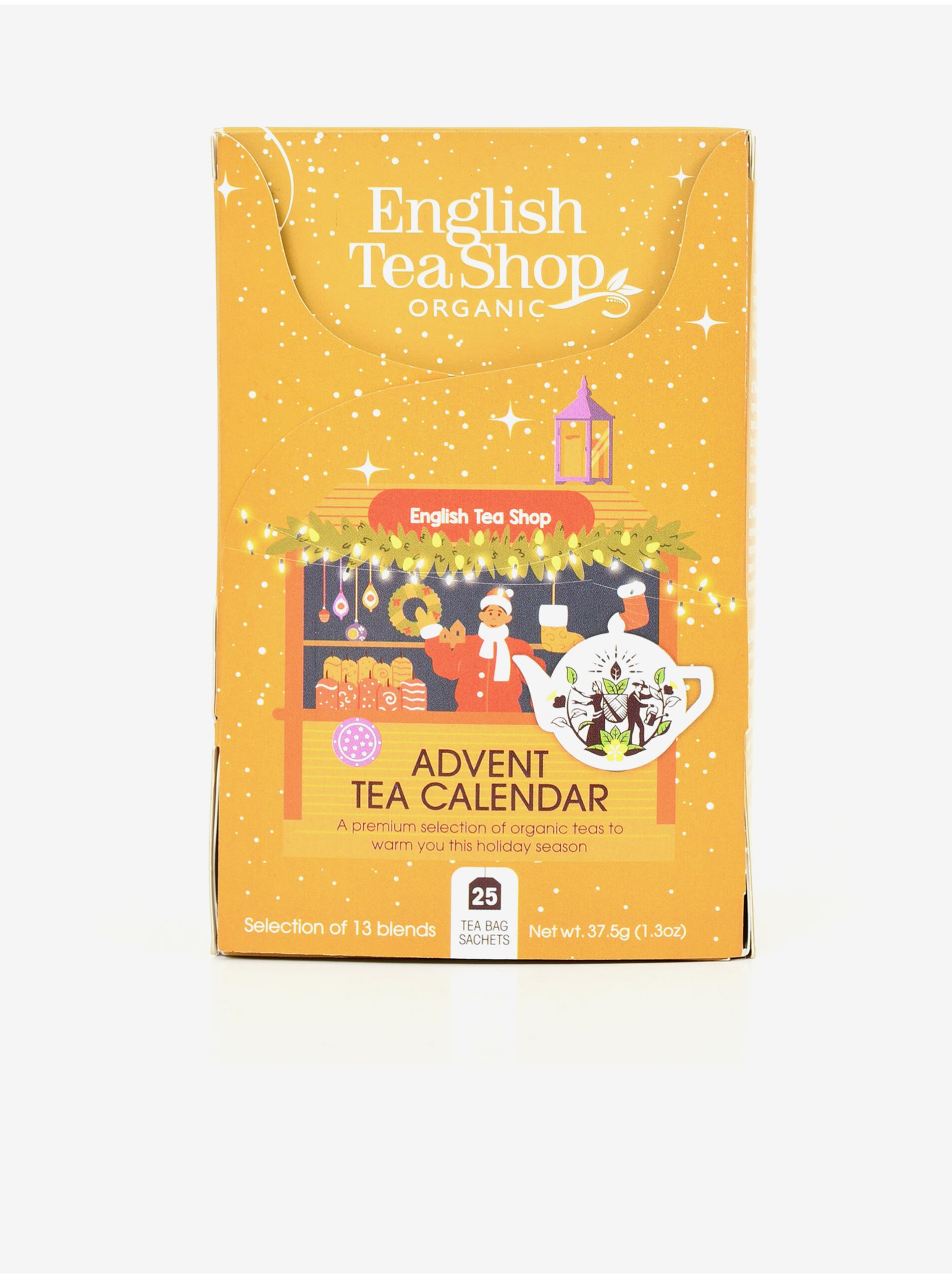 Levně Oranžový čajový adventní kalendář English Tea Shop