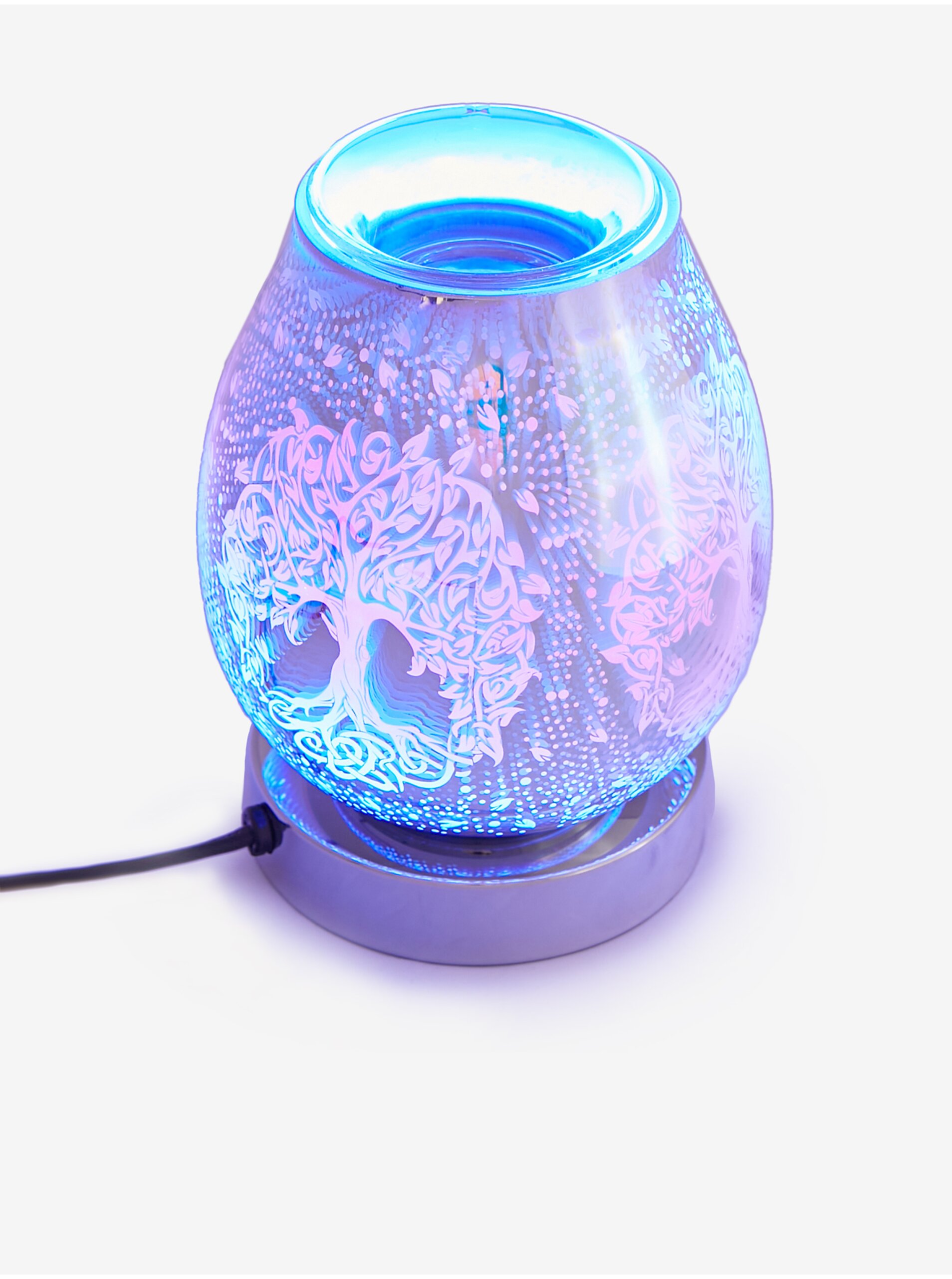 Levně LED Aromalampa na vonný olej/vosk měnící barvy SIFCON Tree Of Life