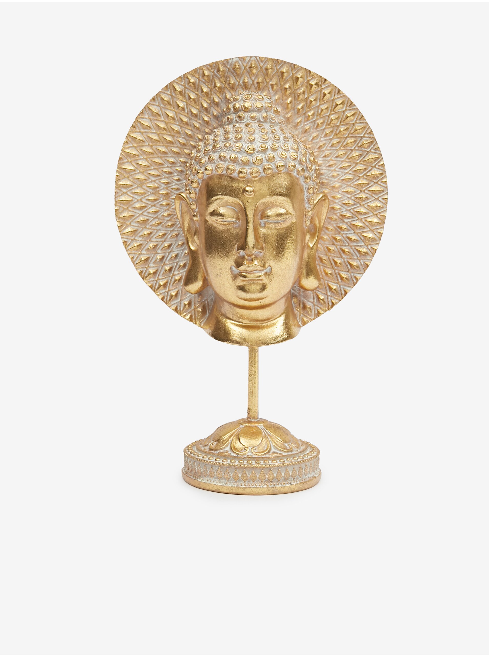 Lacno Dekoratívna hlava Budhu SIFCON v zlatej farbe