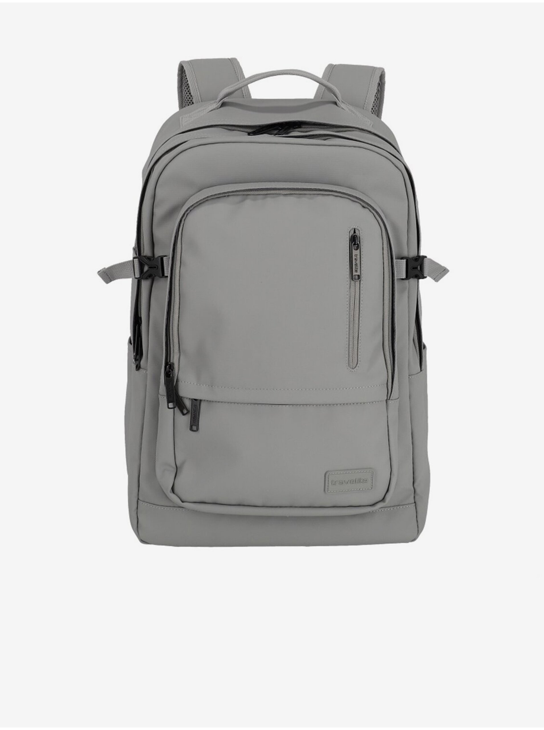 Levně Světle šedý batoh Travelite Basics Backpack Water