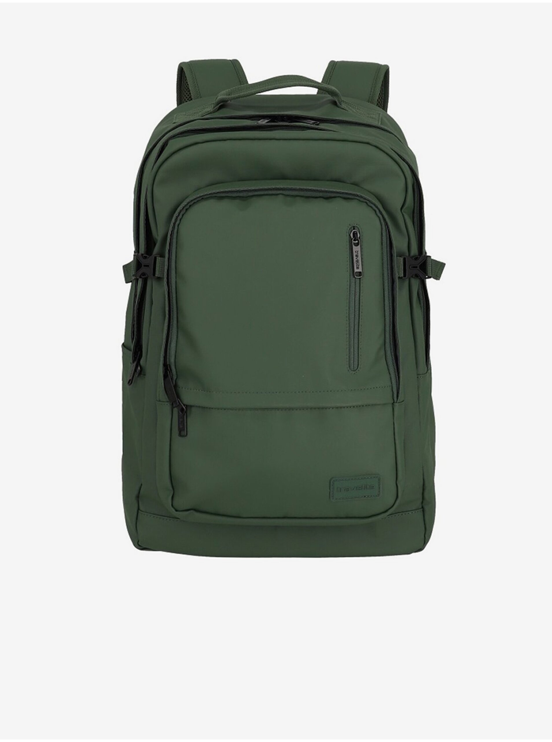 Levně Tmavě zelený batoh Travelite Basics Backpack Water