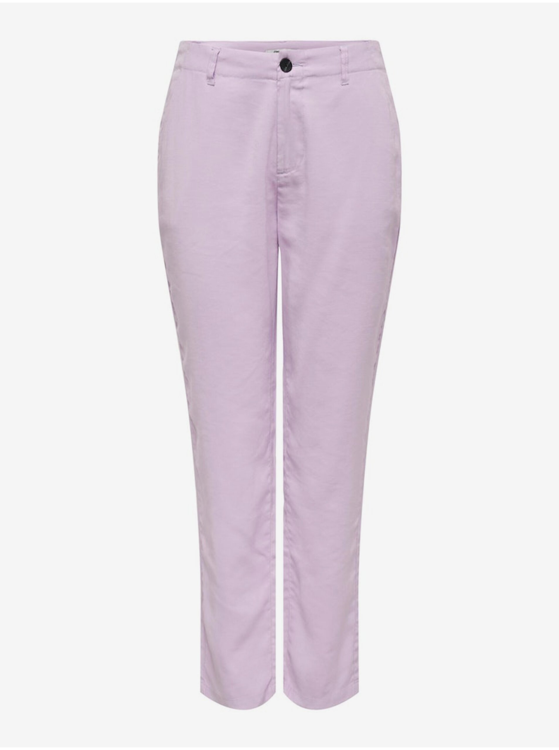 E-shop Světle fialové dámské kalhoty ONLY Aris