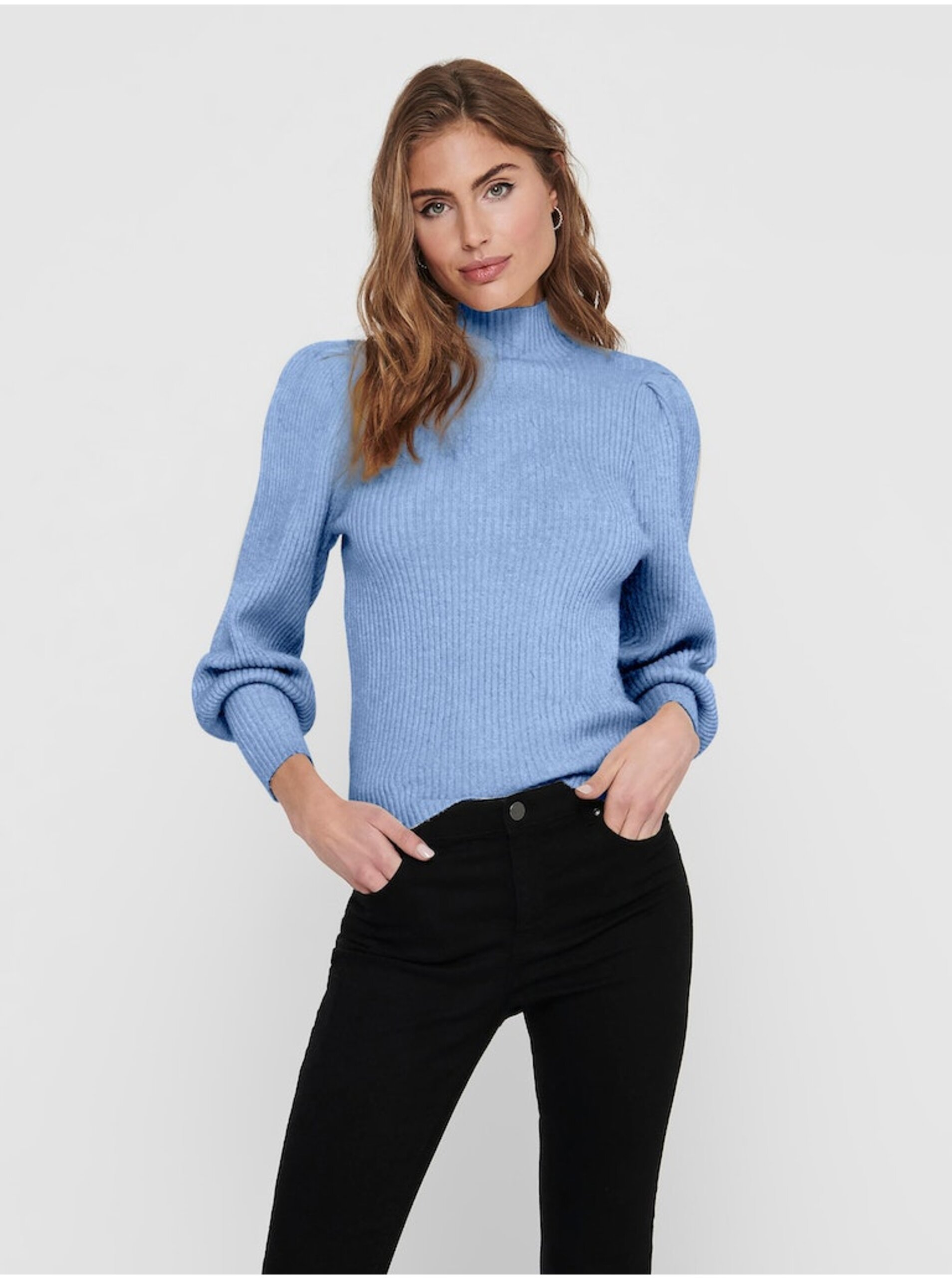 E-shop Modrý dámský svetr ONLY Katia