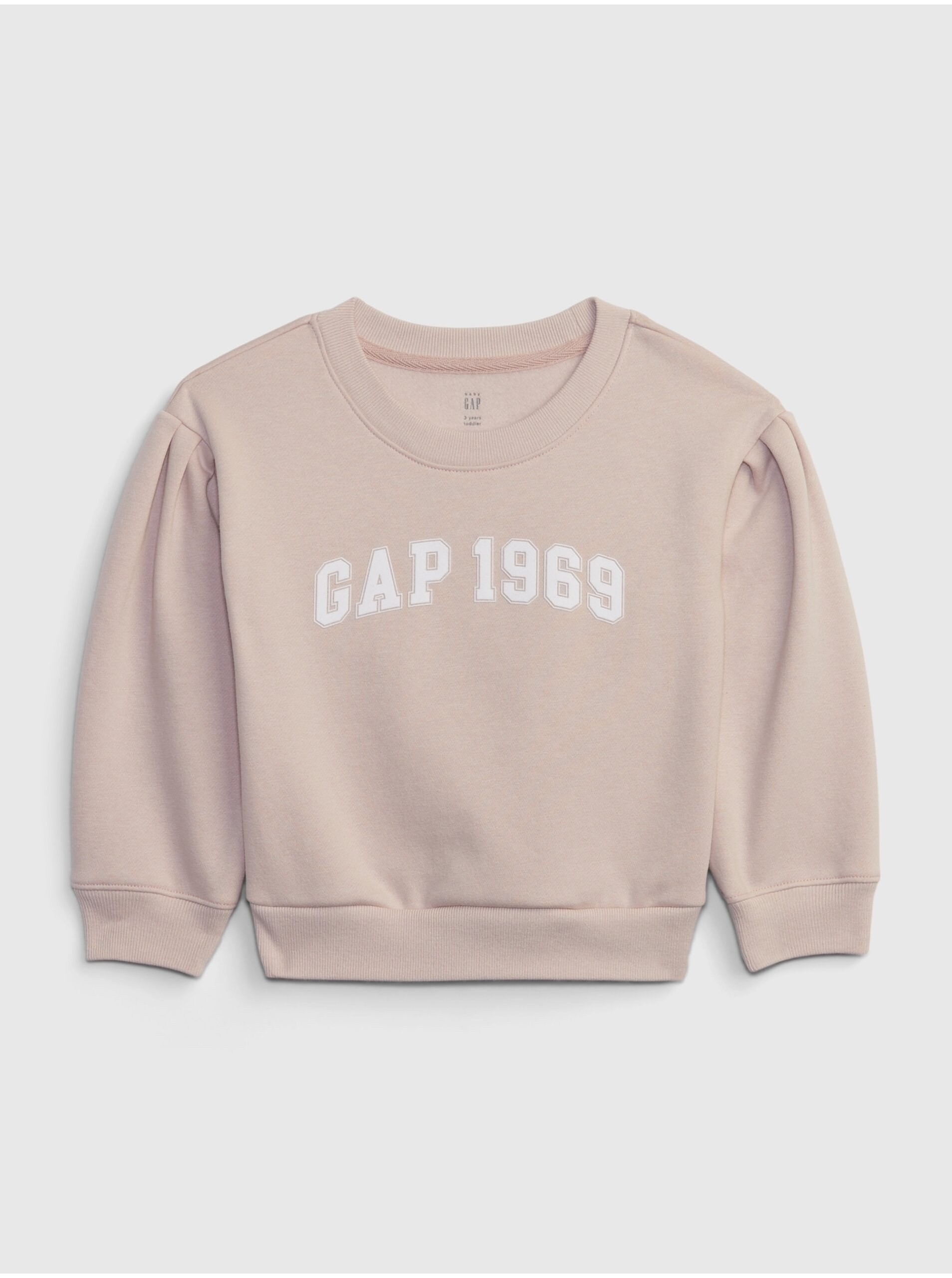 E-shop Světle růžová holčičí mikina GAP 1969