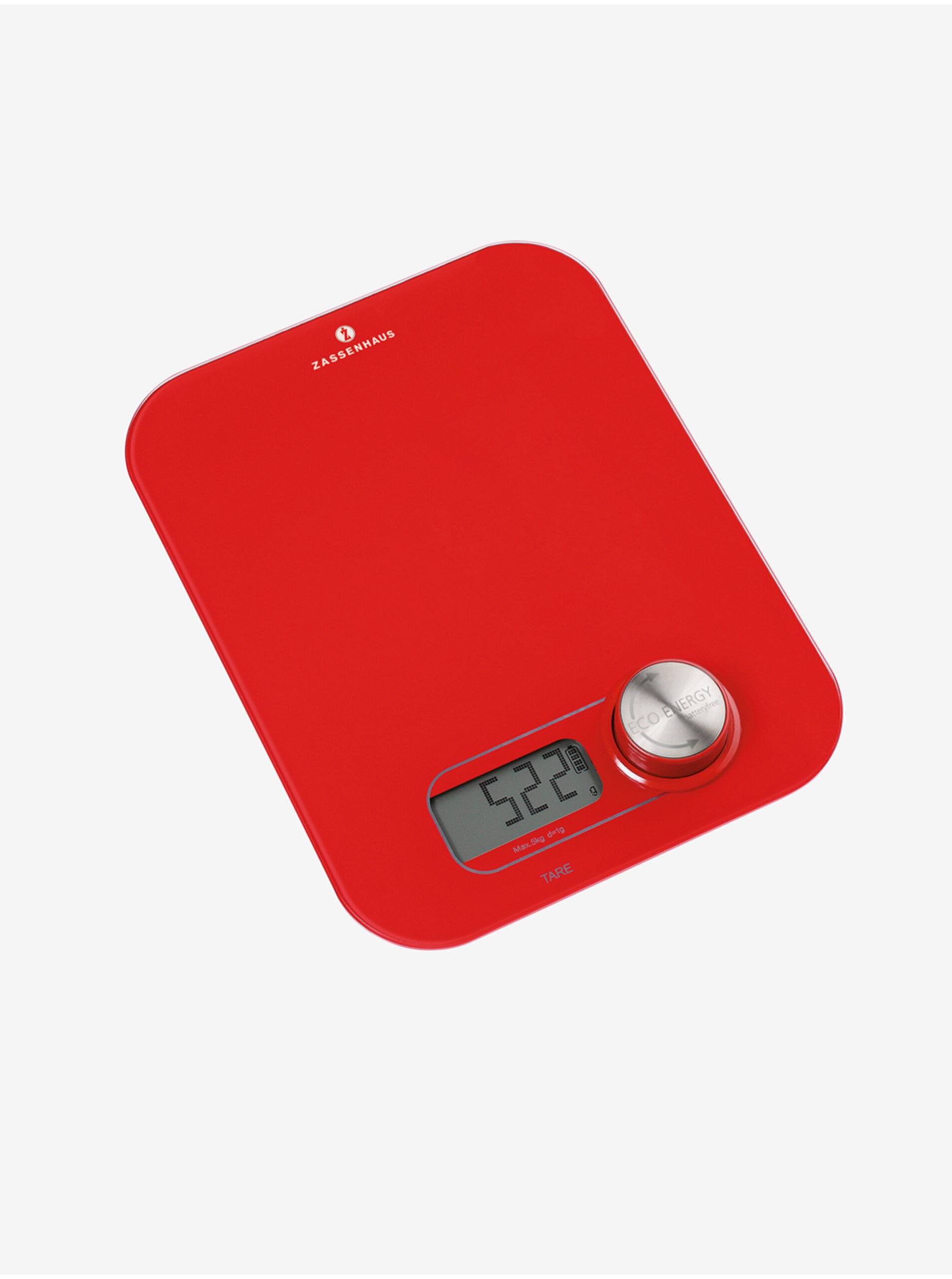 Levně Červená kuchyňská digitální váha Eco Energy Zassenhaus