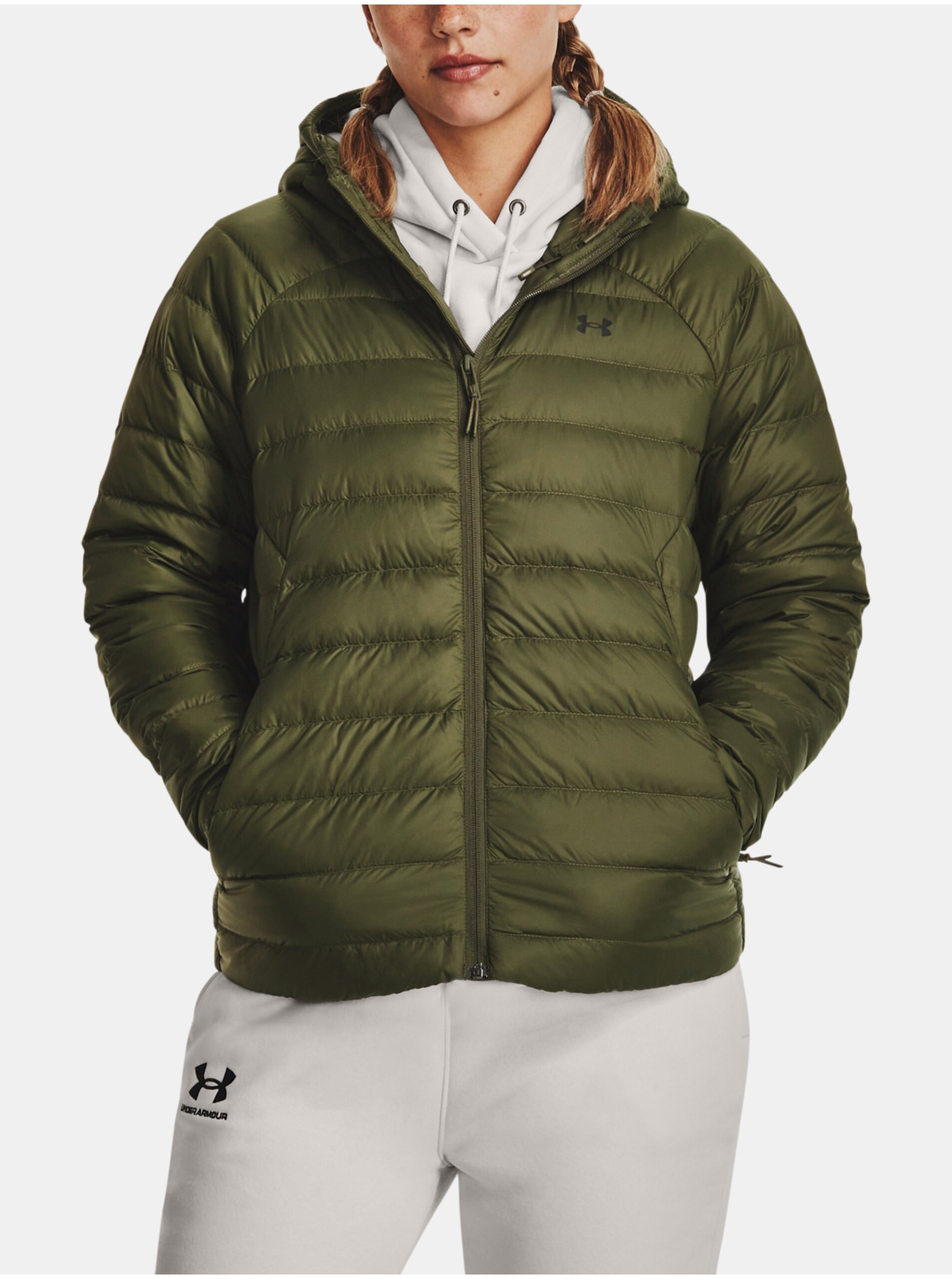 E-shop Zelená zimná páperová bunda Under Armour UA STRM ARMOUR DOWN 2.0 JKT