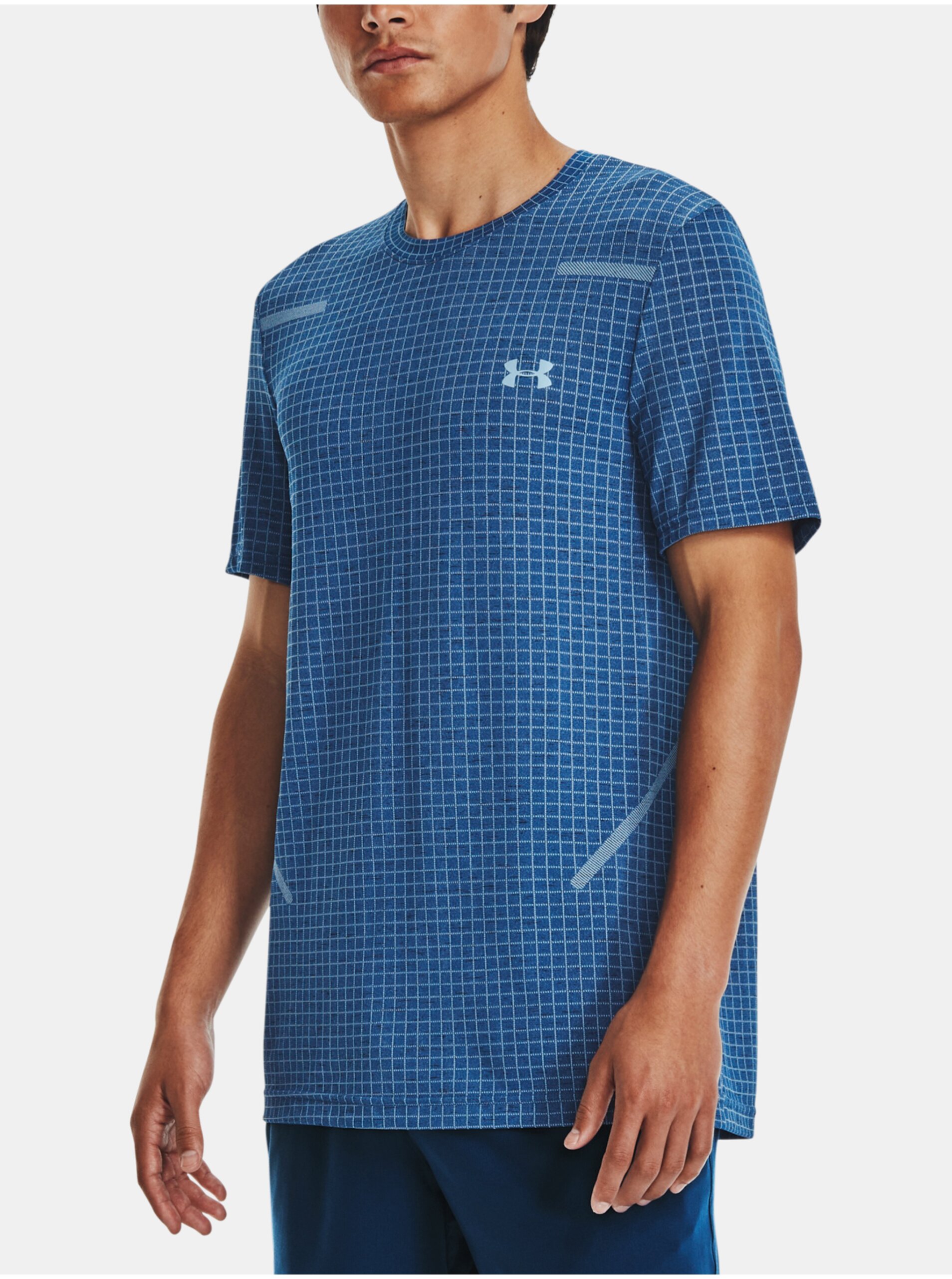 E-shop Modré sportovní tričko Under Armour Vanish Grid SS