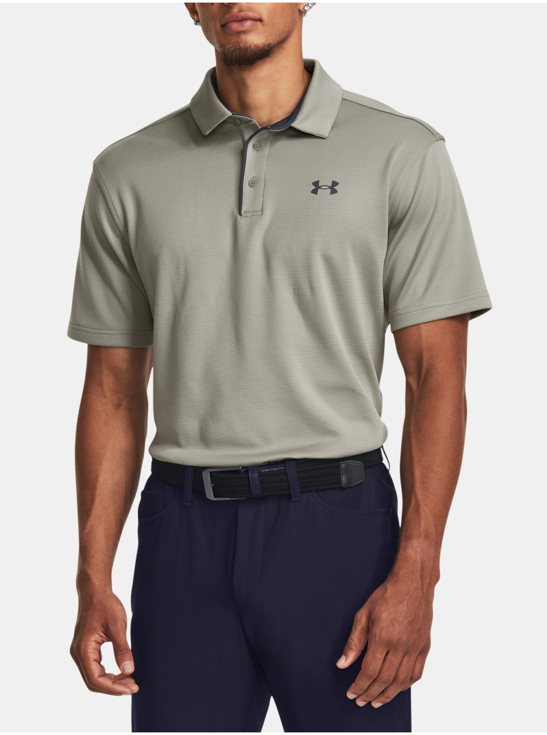 Levně Šedé sportovní polo tričko Under Armour Tech Polo