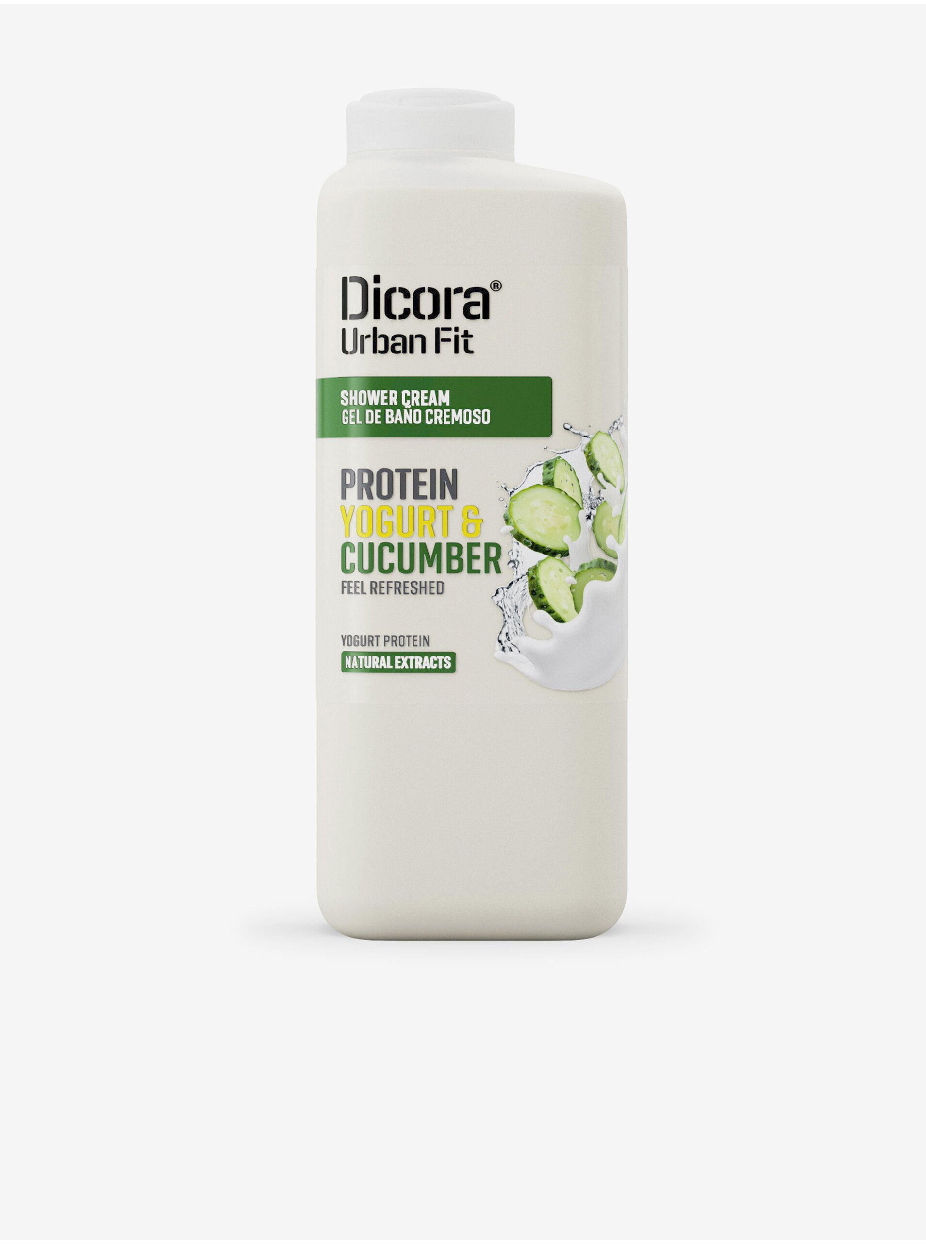 Levně Krémový koupelový gel Dicora Urban Fit Jogurt & Okurka (400 ml)