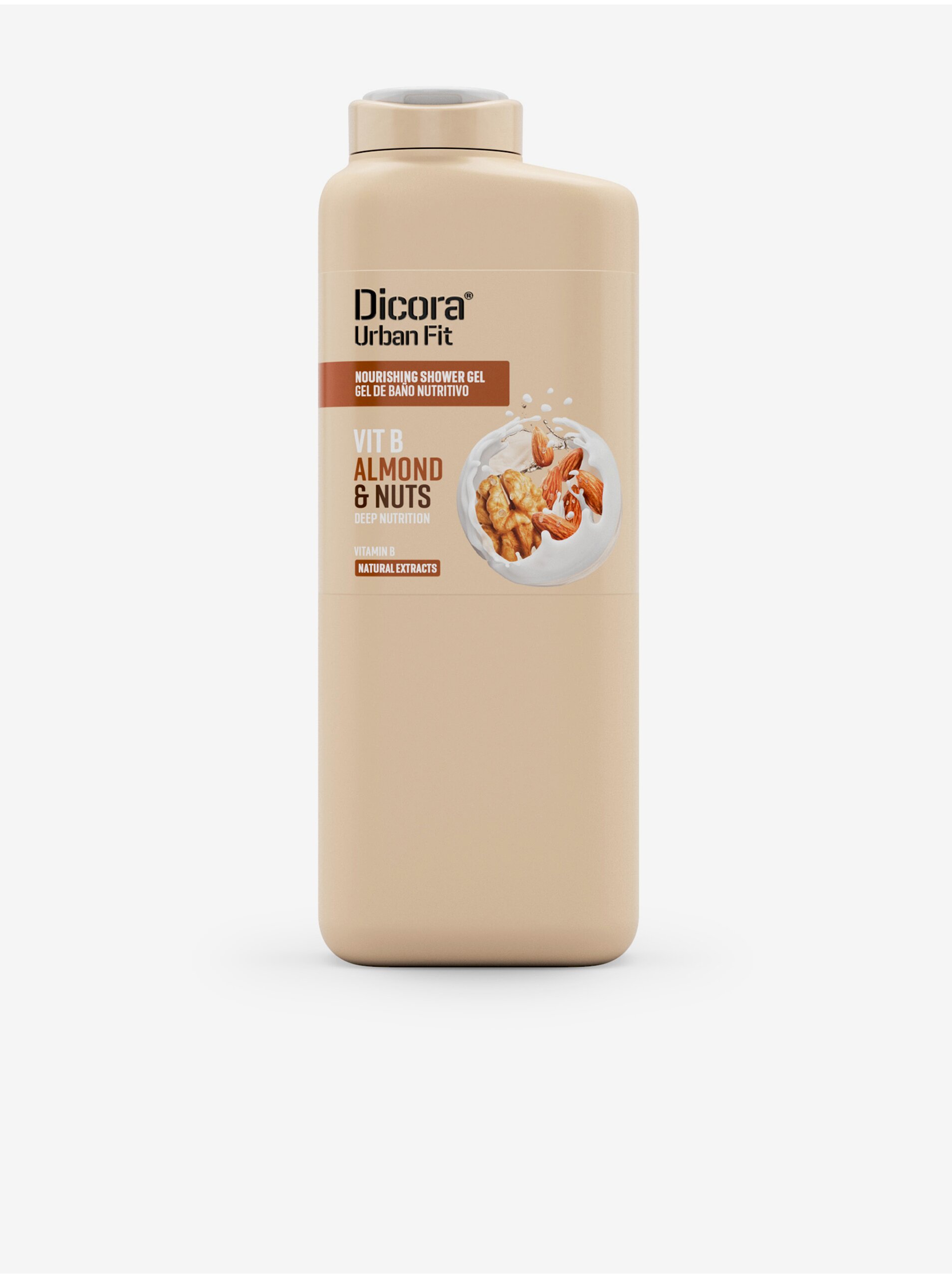 Levně Extra hydratační sprchový gel Dicora Urban Fit Vitamín B, Mandle & Ořechy (400 ml)