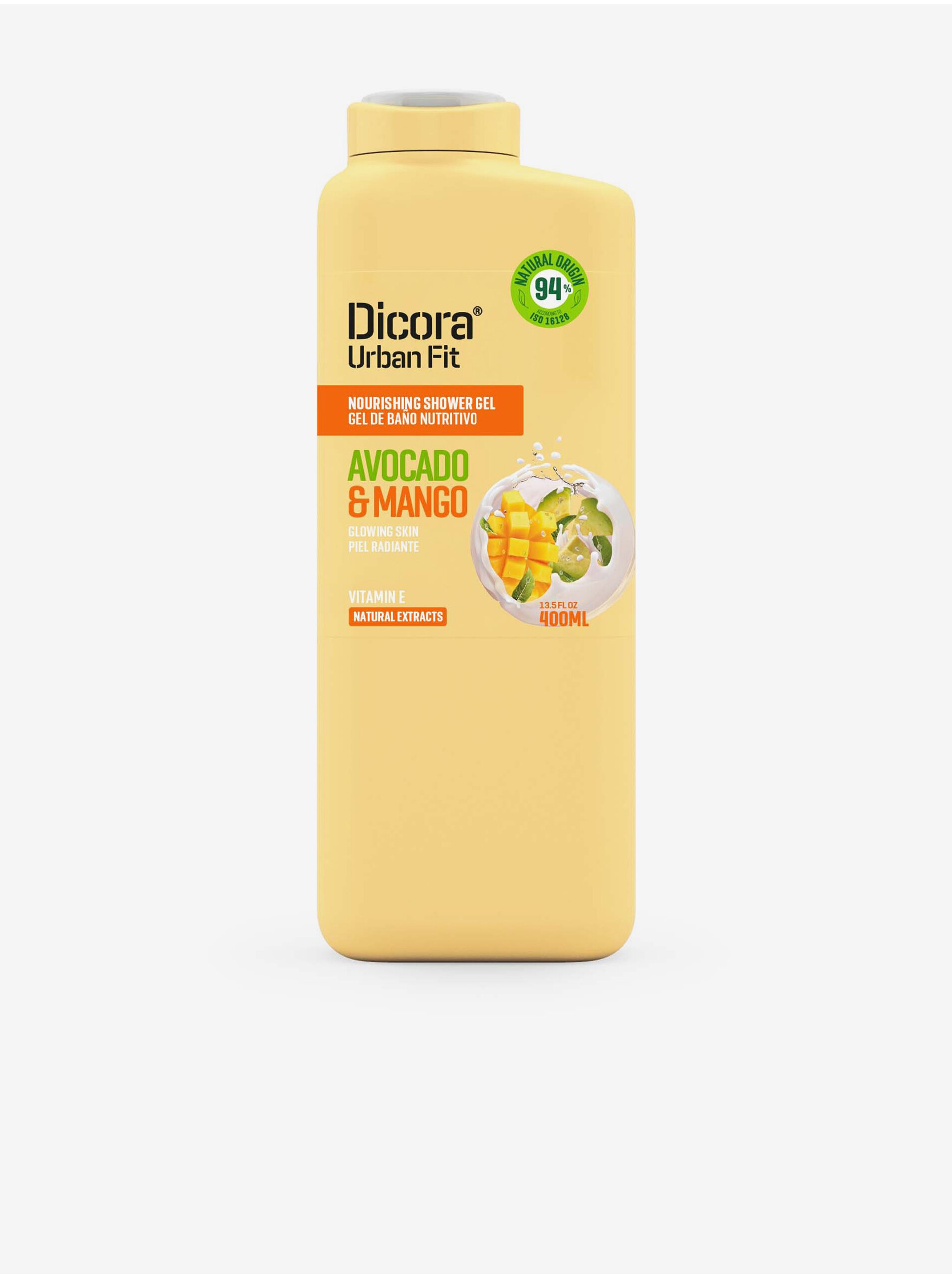 Levně Jemný sprchový gel Dicora Urban Fit Vitamín E, Avokádo & Mango (400 ml)