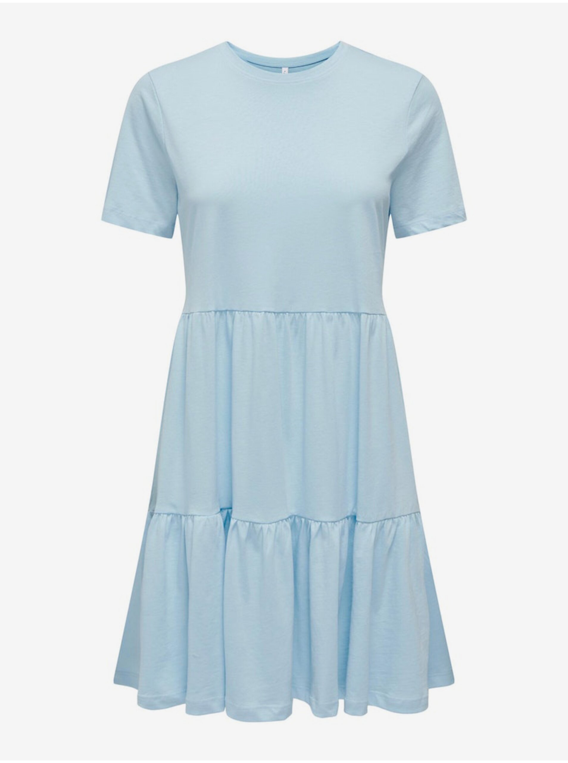 Levně Světle modré dámské basic šaty ONLY May