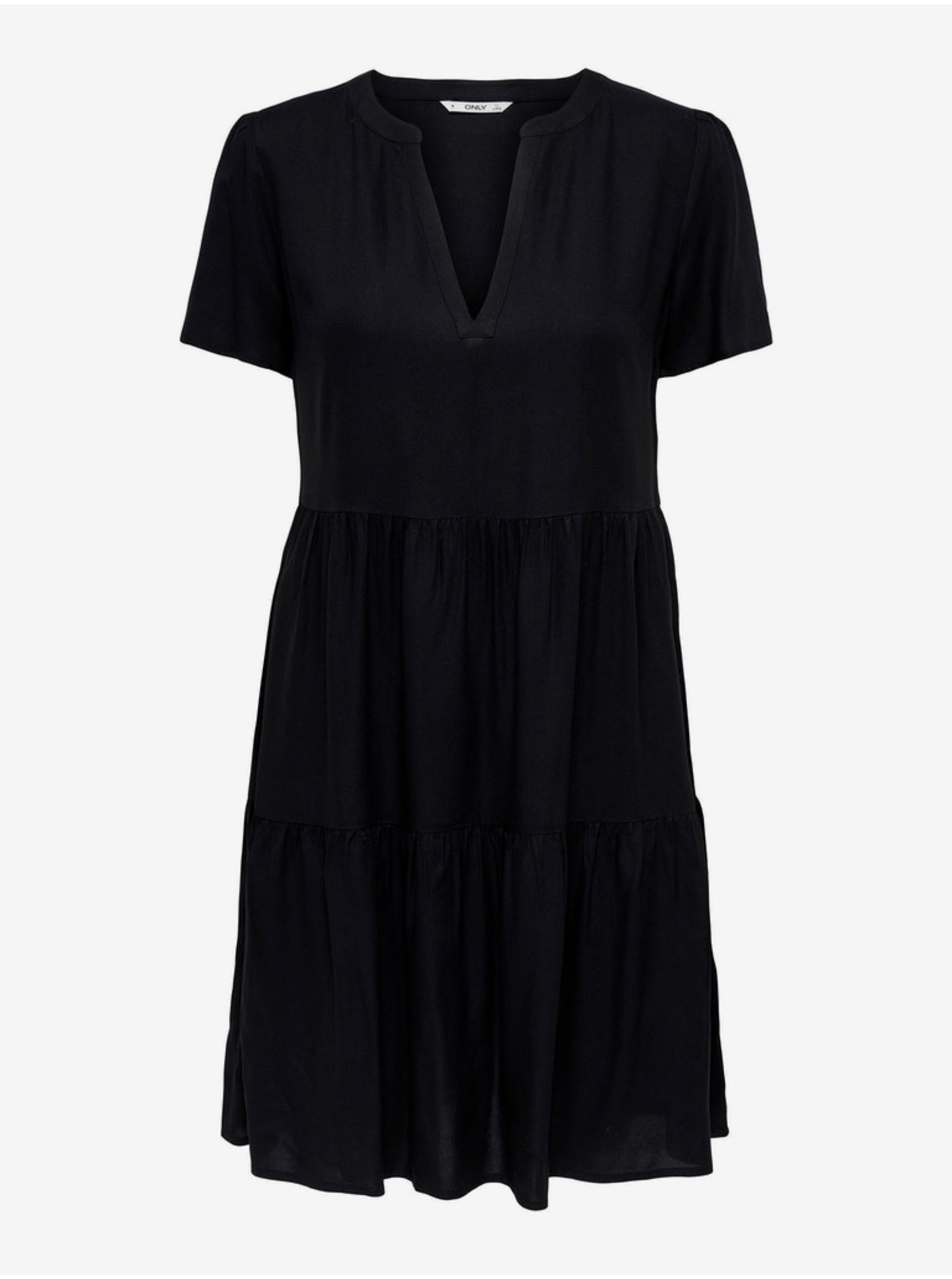 E-shop Čierne dámske basic šaty ONLY Zally