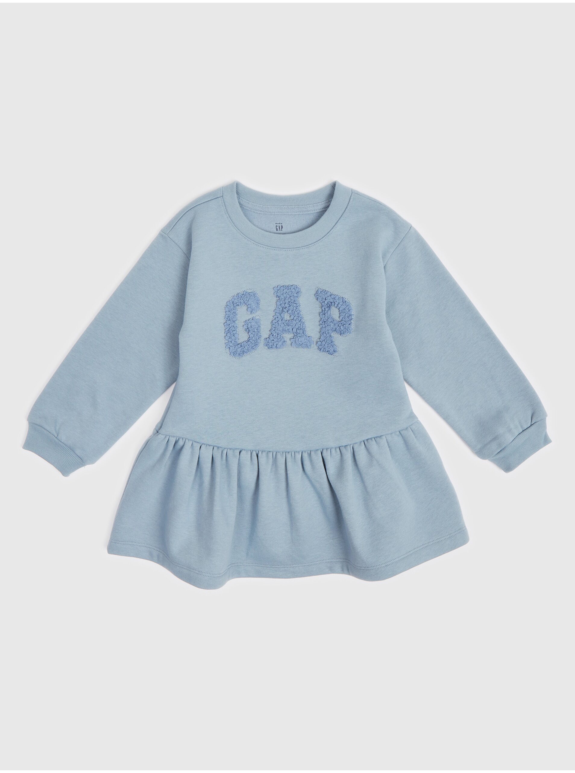 E-shop Modré holčičí mikinové šaty GAP