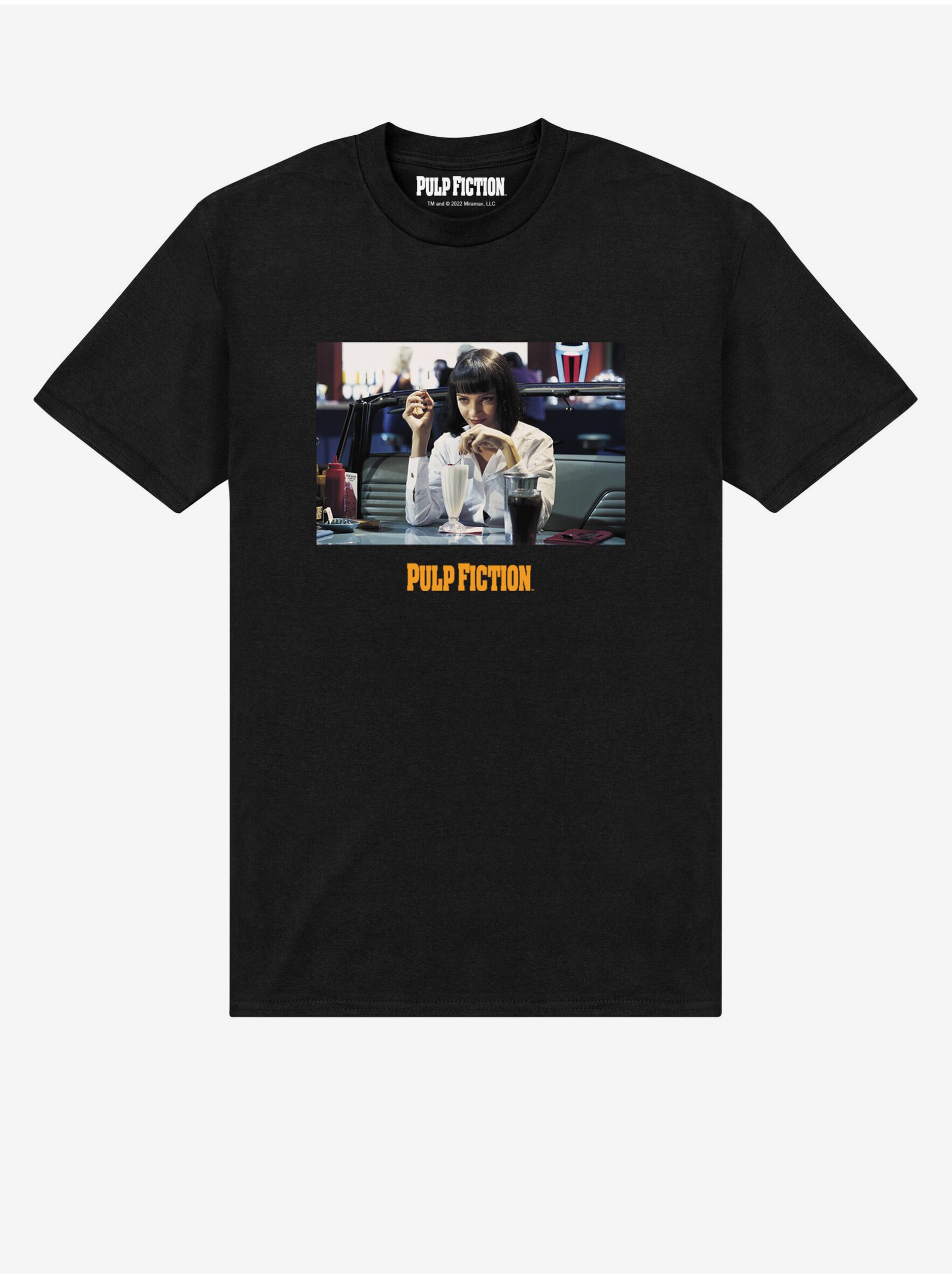 Levně Černé unisex tričko ZOOT.Fan Pulp Fiction Mia Wallace