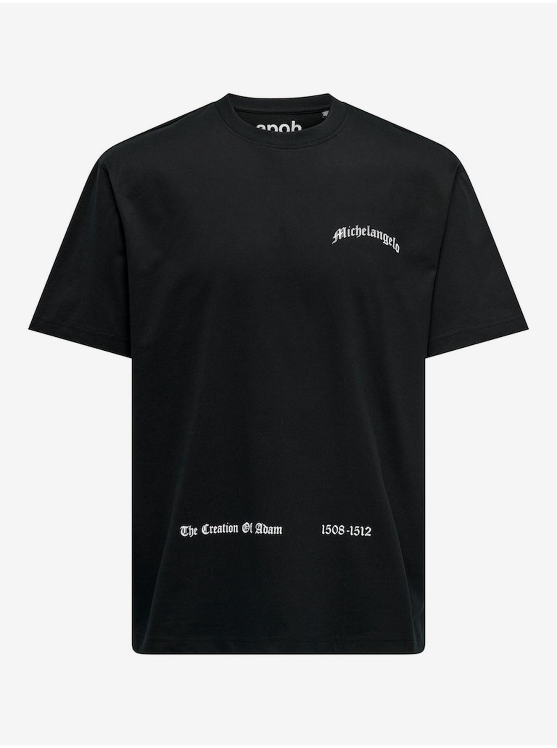 E-shop Čierne pánske tričko ONLY & SONS Apoh