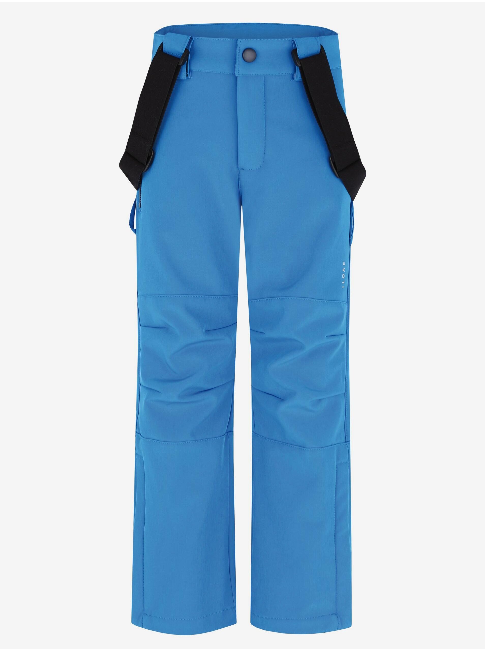 Levně Modré dětské lyžařské softshellové kalhoty LOAP Lovelo