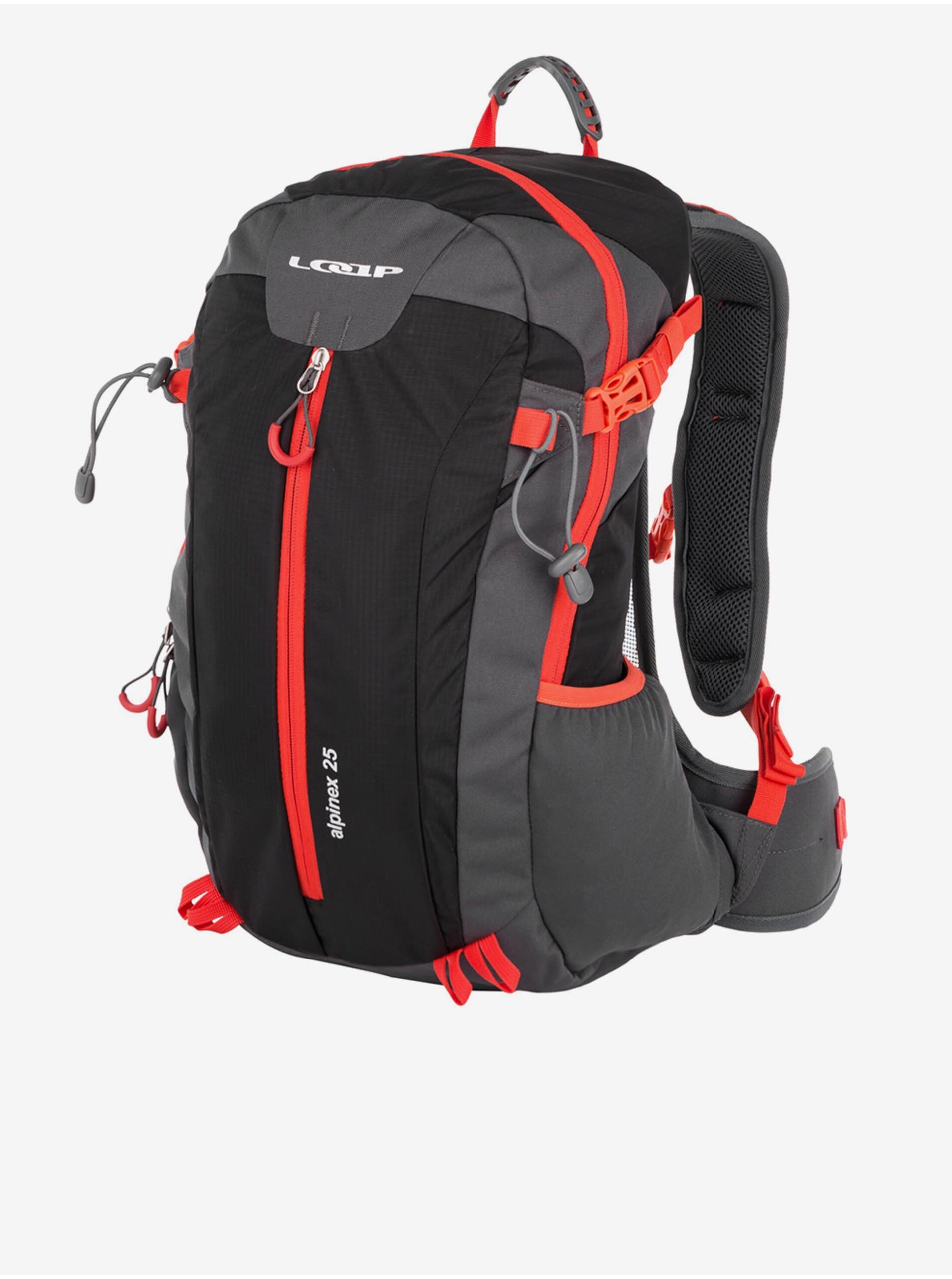Levně Červeno-černý turistický batoh 25 l LOAP Alpinex 25
