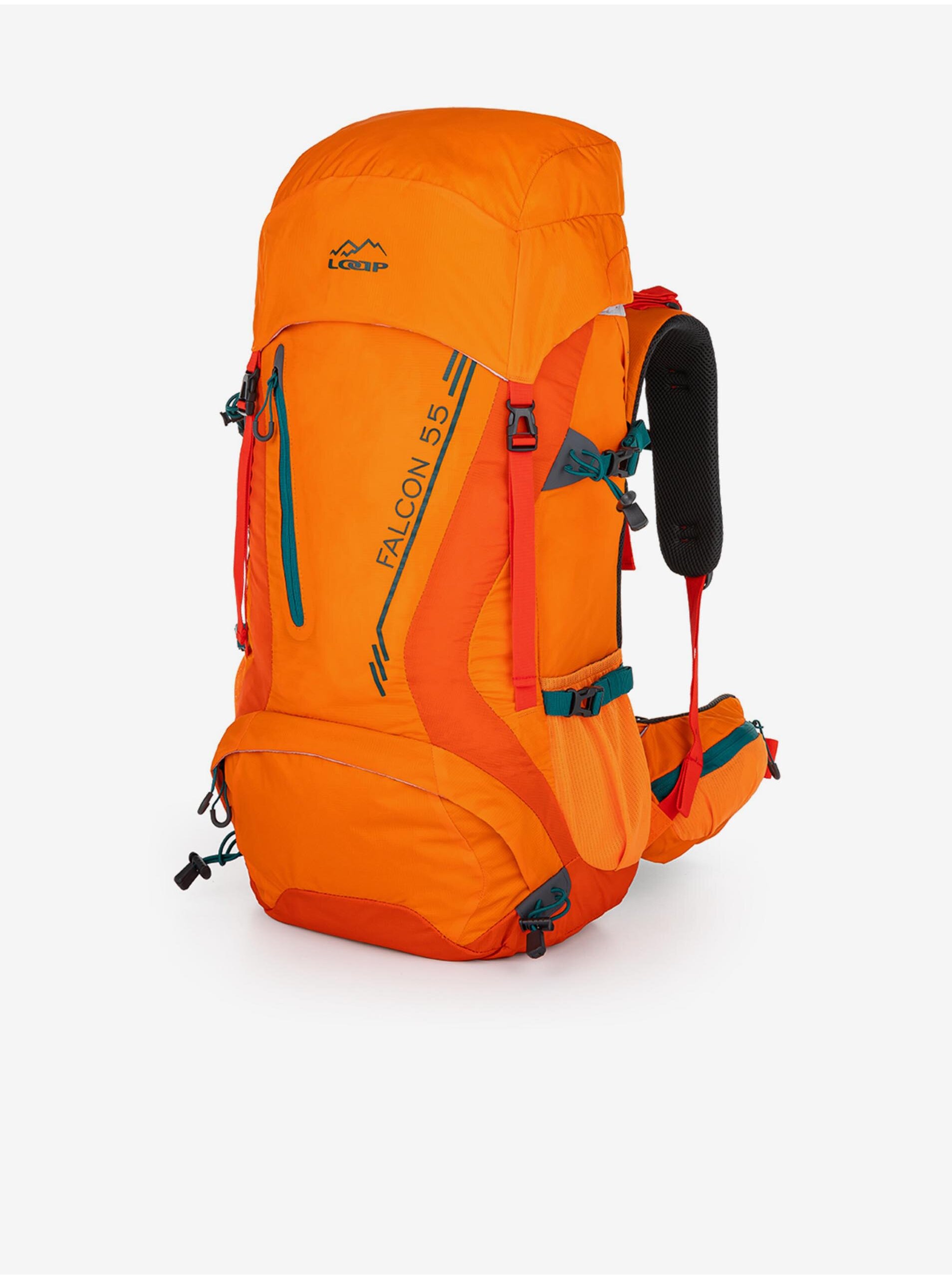 Levně Oranžový unisex sportovní batoh LOAP FALCON (55 l)