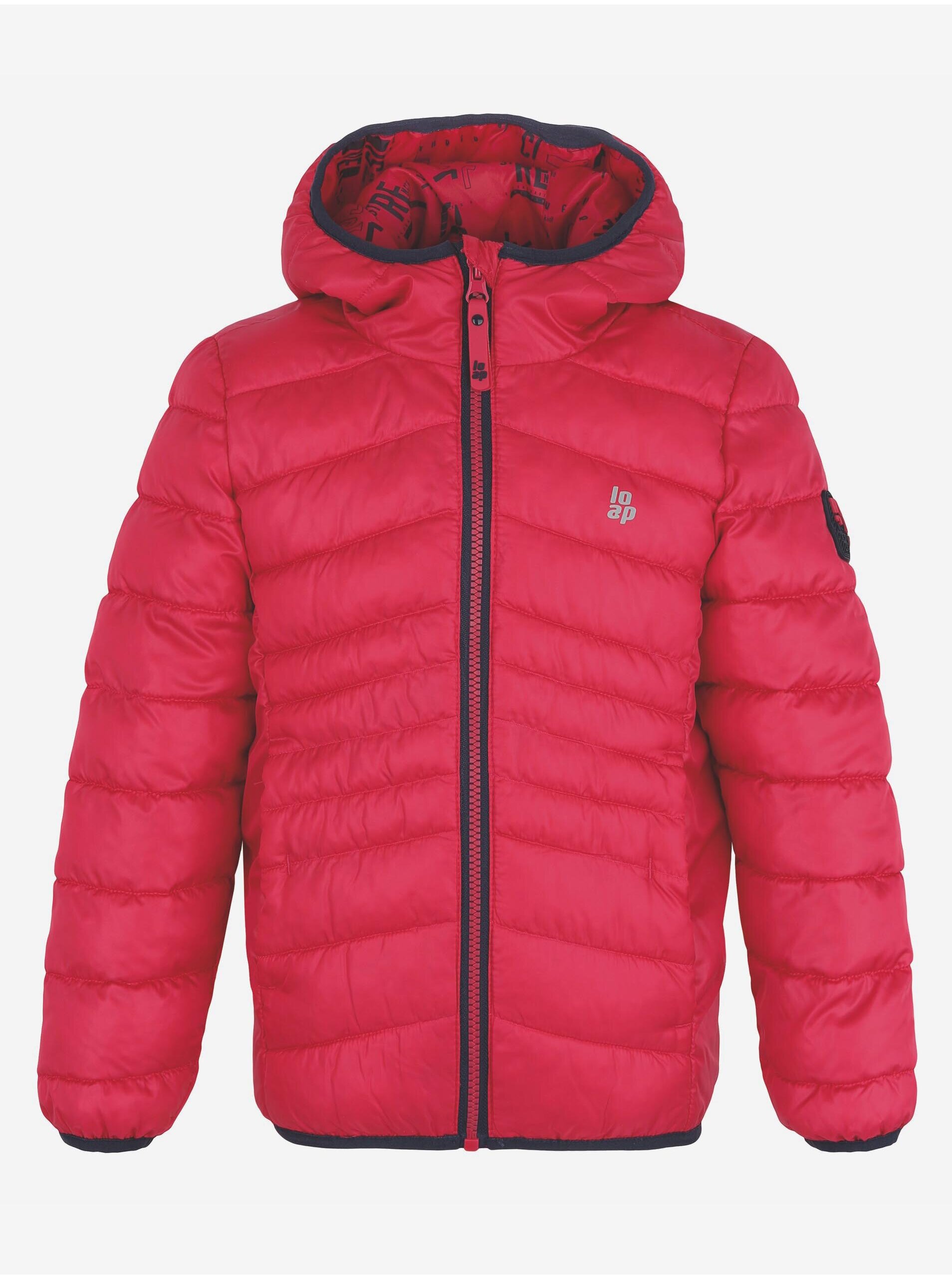 Levně Tmavě růžová holčičí prošívaná zimní bunda LOAP Intermo