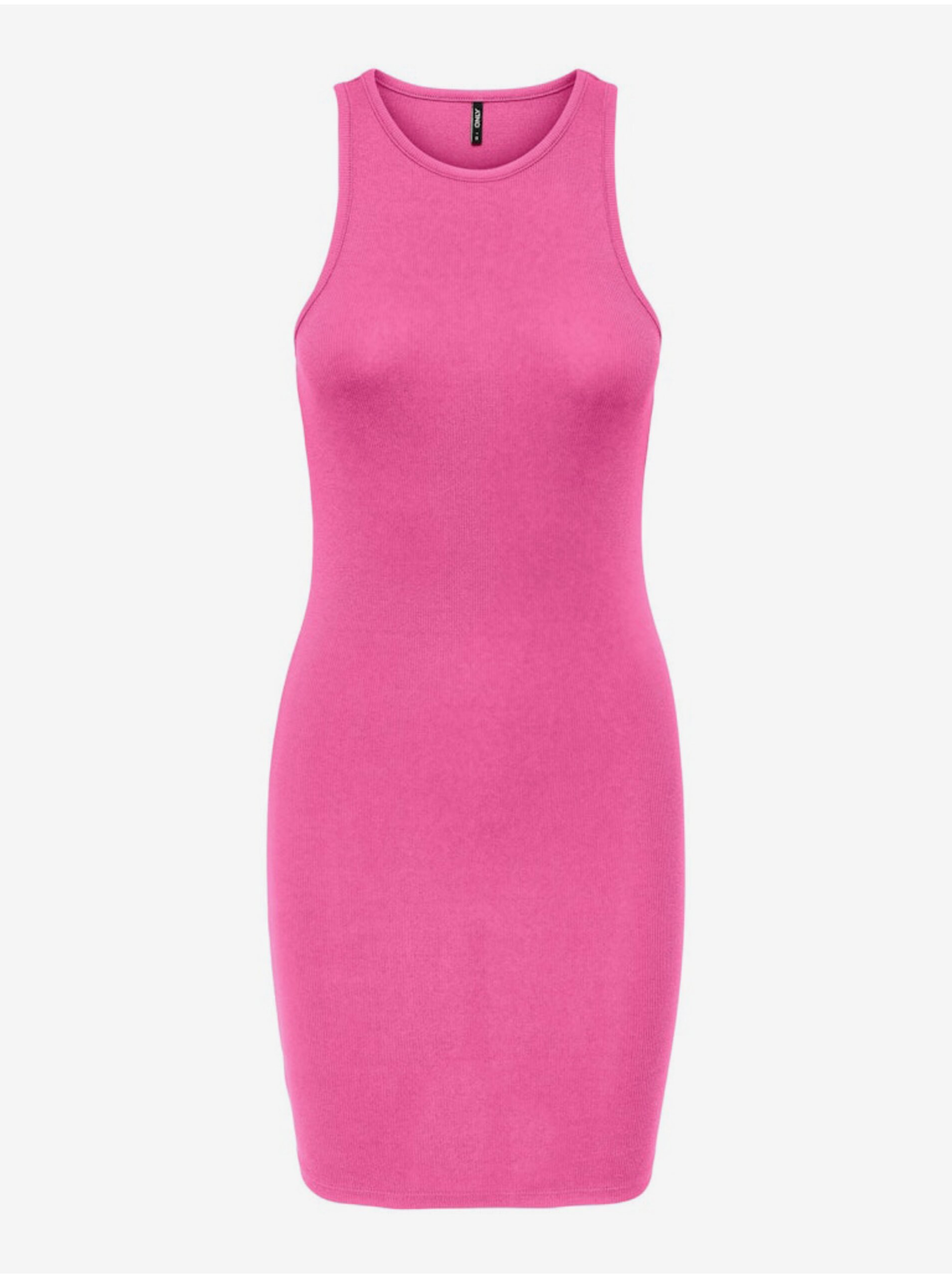E-shop Tmavě růžové dámské pouzdrové šaty ONLY Milli