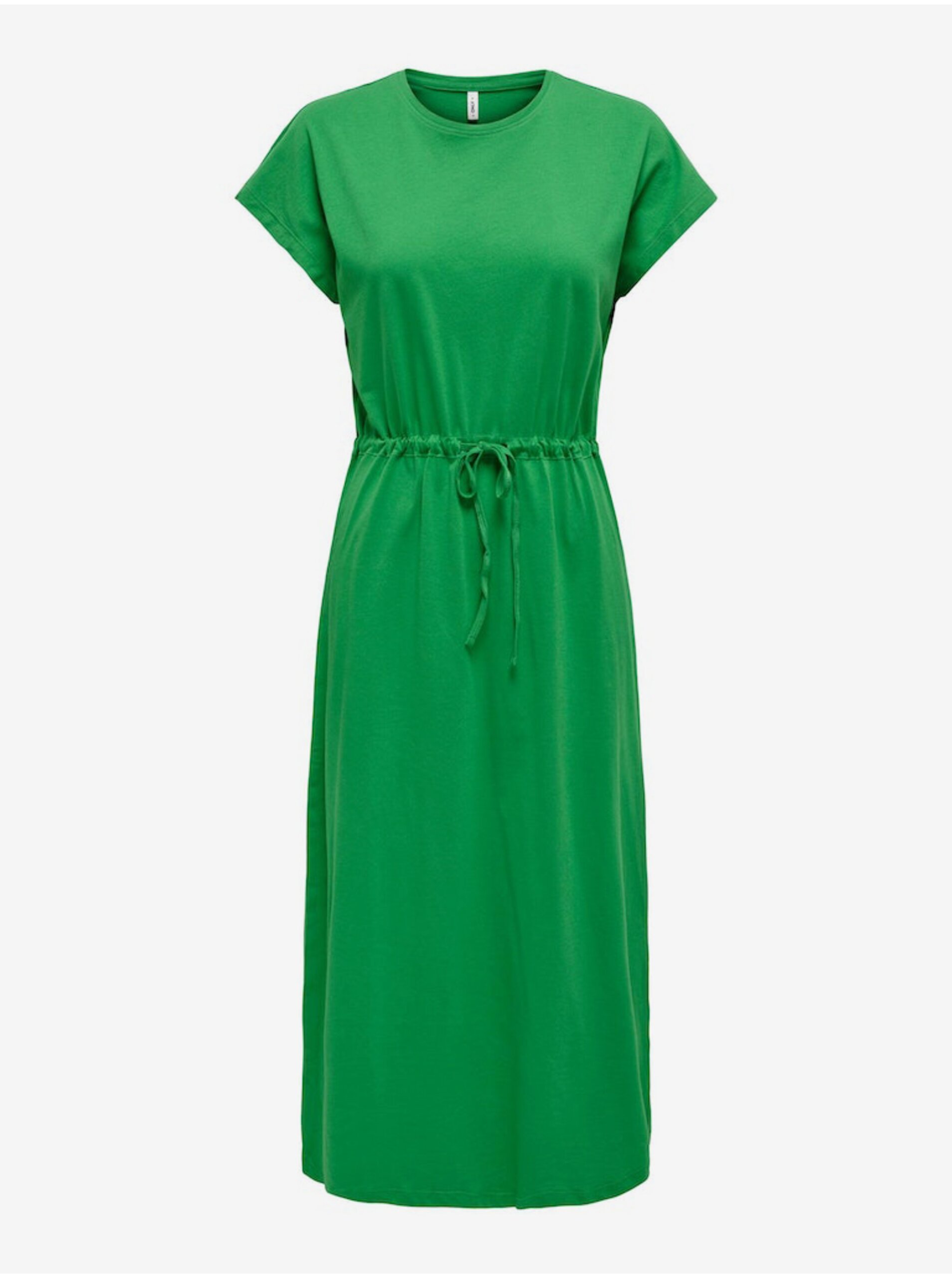 Lacno Zelené dámske basic midi šaty ONLY May